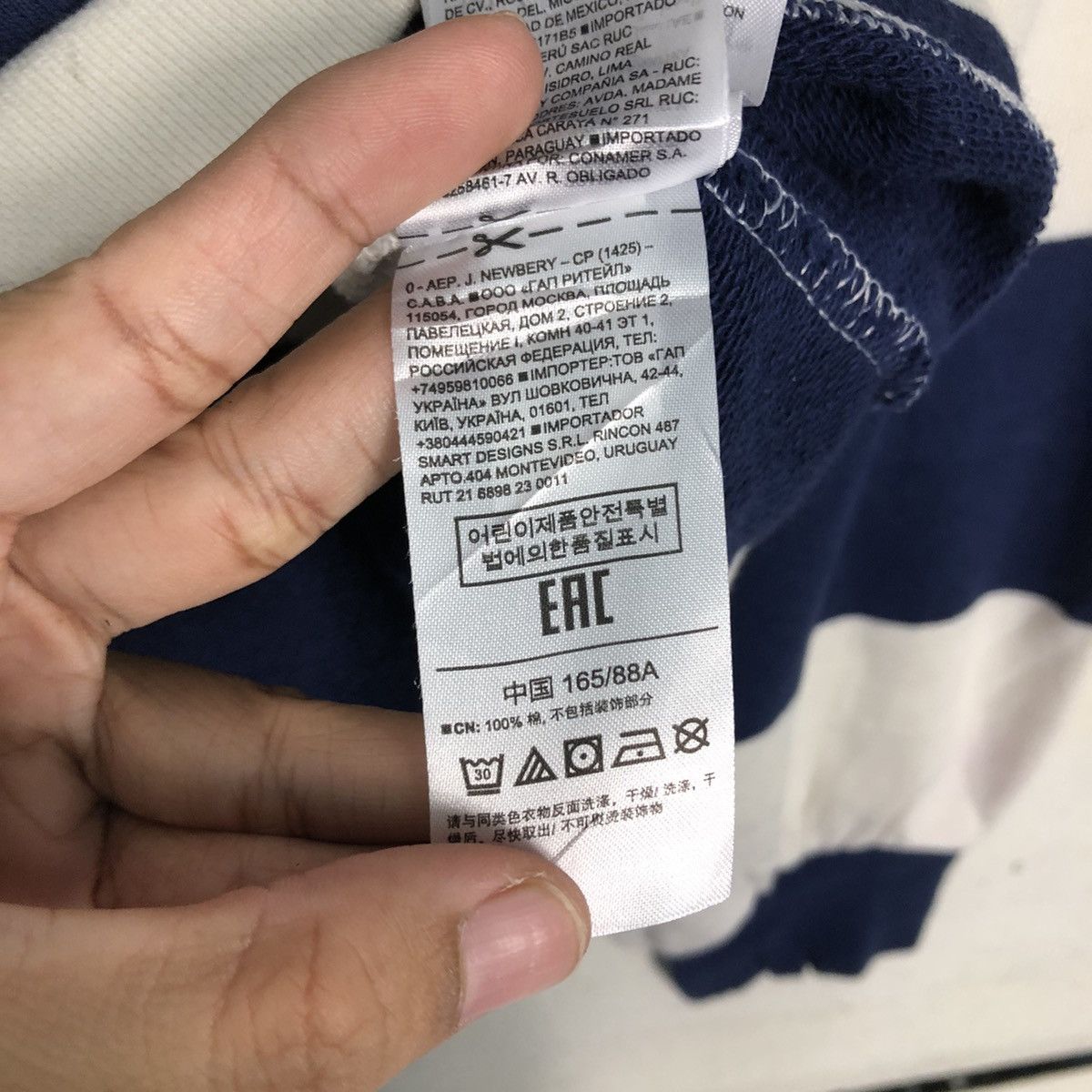 Japanese Brand 📌Vintage Cropped Sweatshirt Collar Striped Design Gap Size US S / EU 44-46 / 1 - 23 Thumbnail