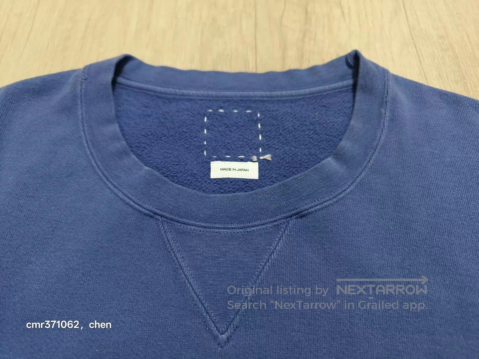 Visvim Blue Sleeveless Sweatshirt Top. Size US L / EU 52-54 / 3 - 2 Thumbnail