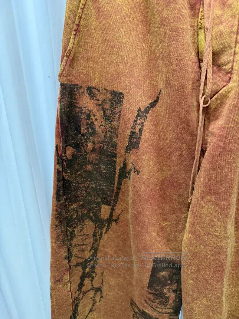 Julius Julius Heavy Washed Destroyed Flare Sweatpants Size US 27 - 6 Thumbnail