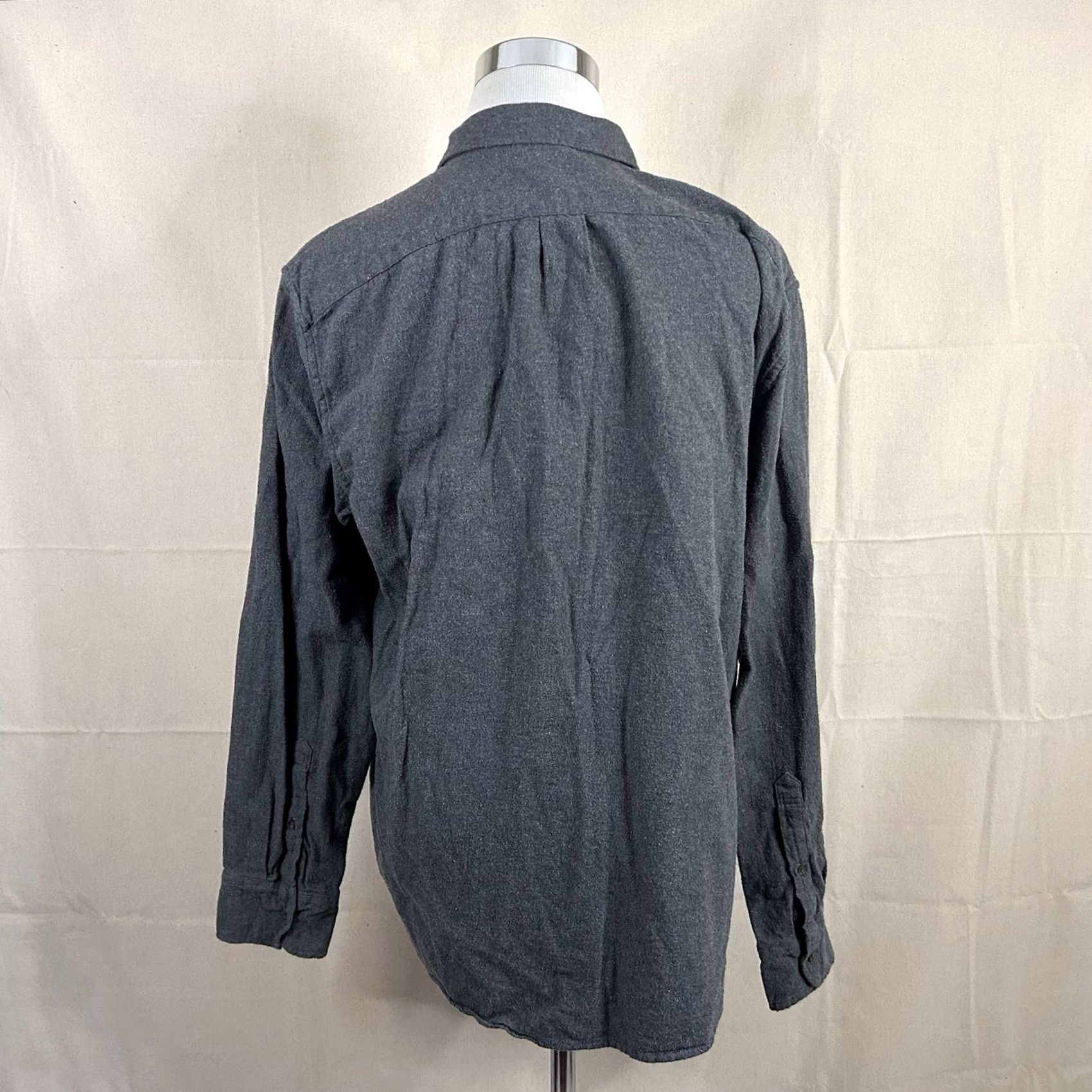 J.Crew J.CREW Shirt XL Classic Fit Flannel Gray 100% Cotton Casual Button Front Size US XL / EU 56 / 4 - 5 Thumbnail