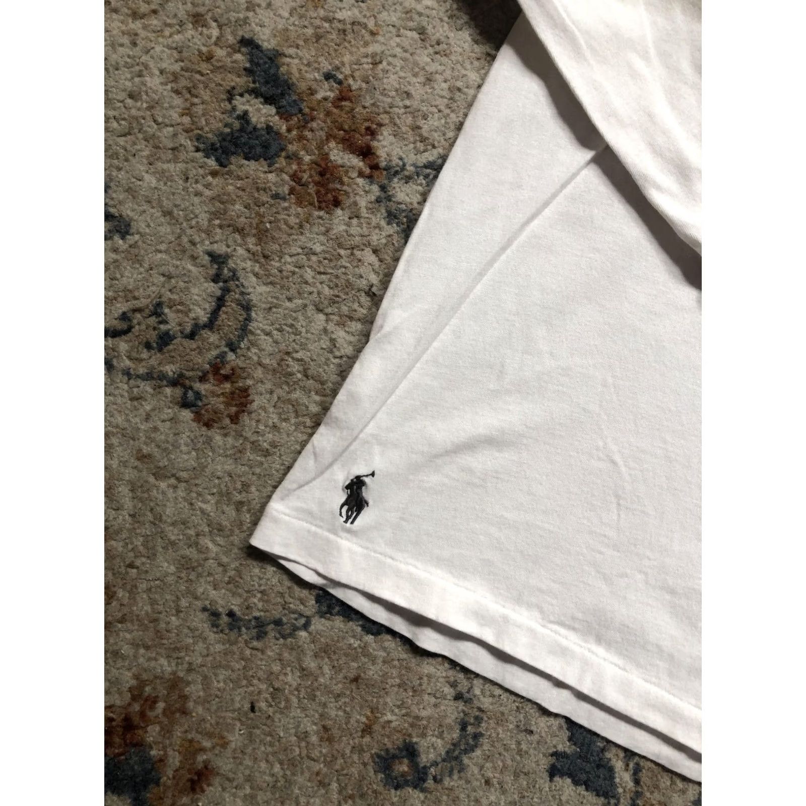Polo Ralph Lauren Polo Ralph Lauren Shirt Mens XL White Long Sleeve Pocket Tee Pony Logo Crewneck Size US XL / EU 56 / 4 - 6 Thumbnail