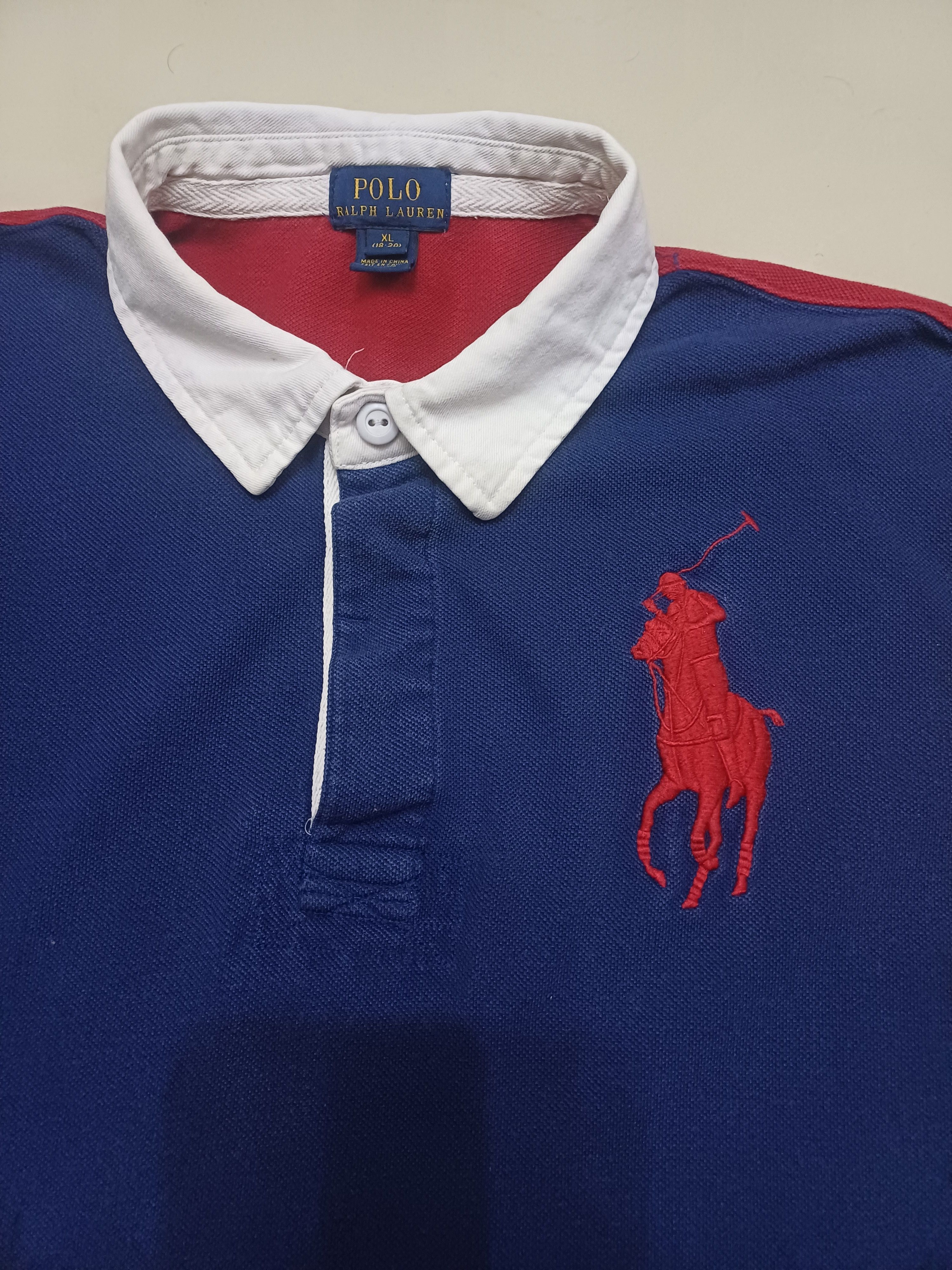 Designer × Polo Ralph Lauren × Rugby Ralph Lauren Nice block colour polo no. 3 rugby design 🔥🔥🔥 Size US S / EU 44-46 / 1 - 9 Thumbnail
