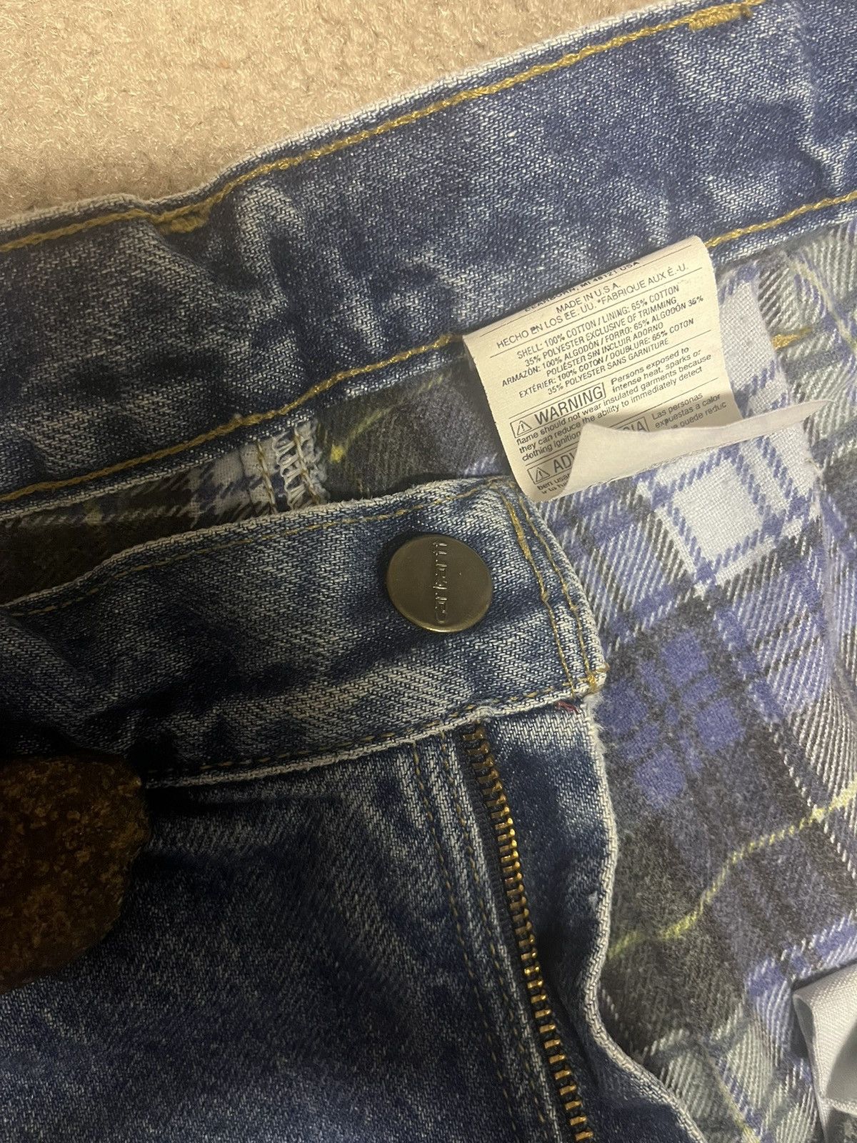 Carhartt GRAIL Vintage Carhartt Denim Jeans 34x30 Made In USA B21DST Size US 34 / EU 50 - 7 Thumbnail
