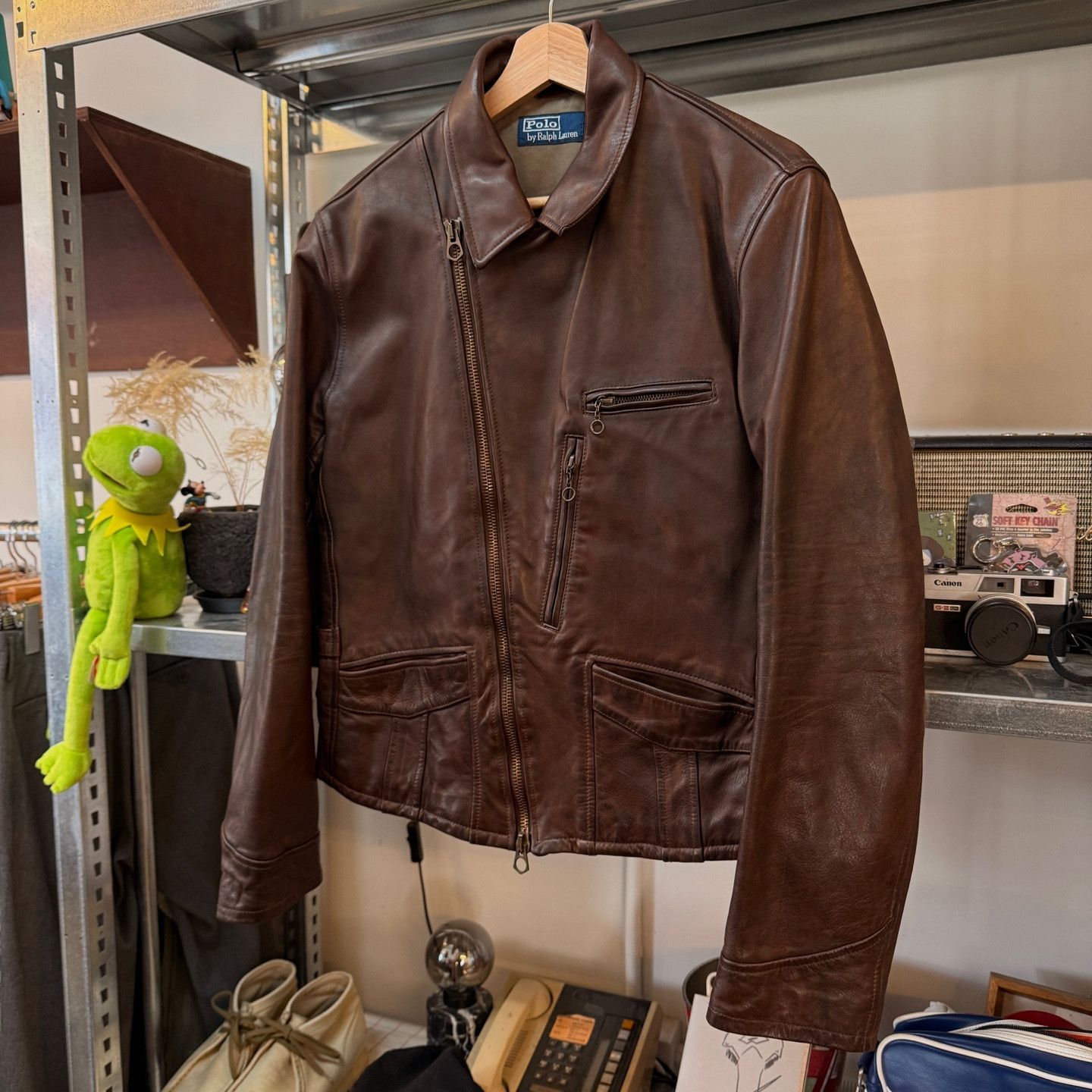 Polo Ralph Lauren Horsehide Double Riders Leather Jacket
