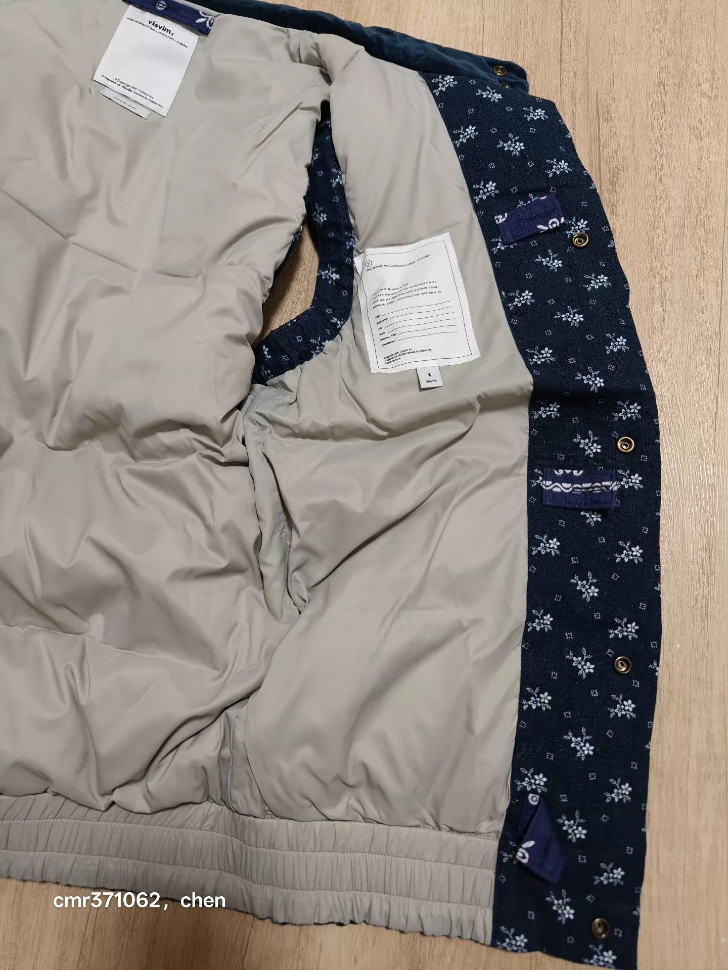 Visvim New VISVIM 12AW INSULATOR VEST PIZI navy 1 White Size US S / EU 44-46 / 1 - 5 Thumbnail