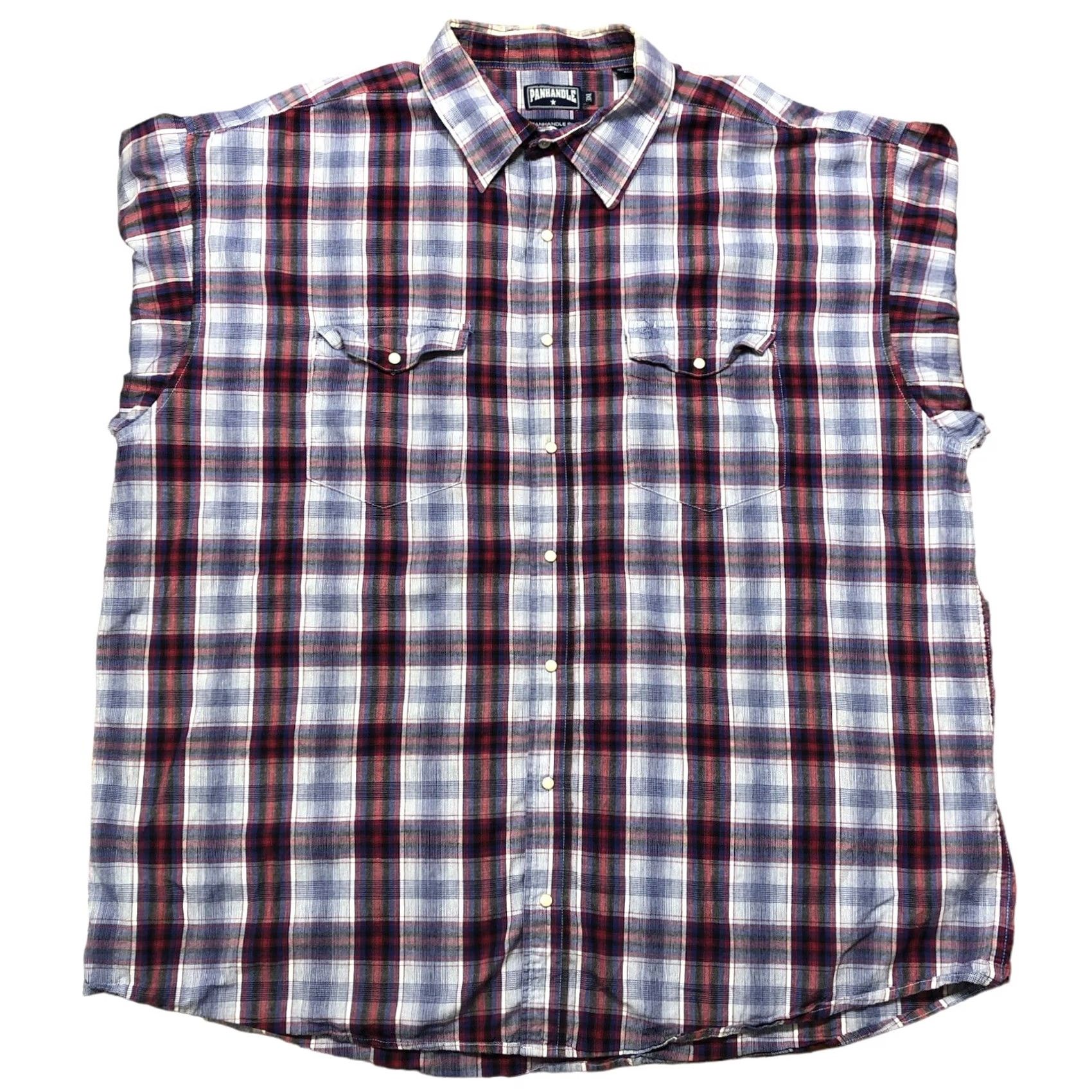 Vintage Panhandle Slim Mens 3XL Plaid Western Pearl Snap Long Sleeve Cowboy Shirt Size US XXL / EU 58 / 5 - 2 Thumbnail