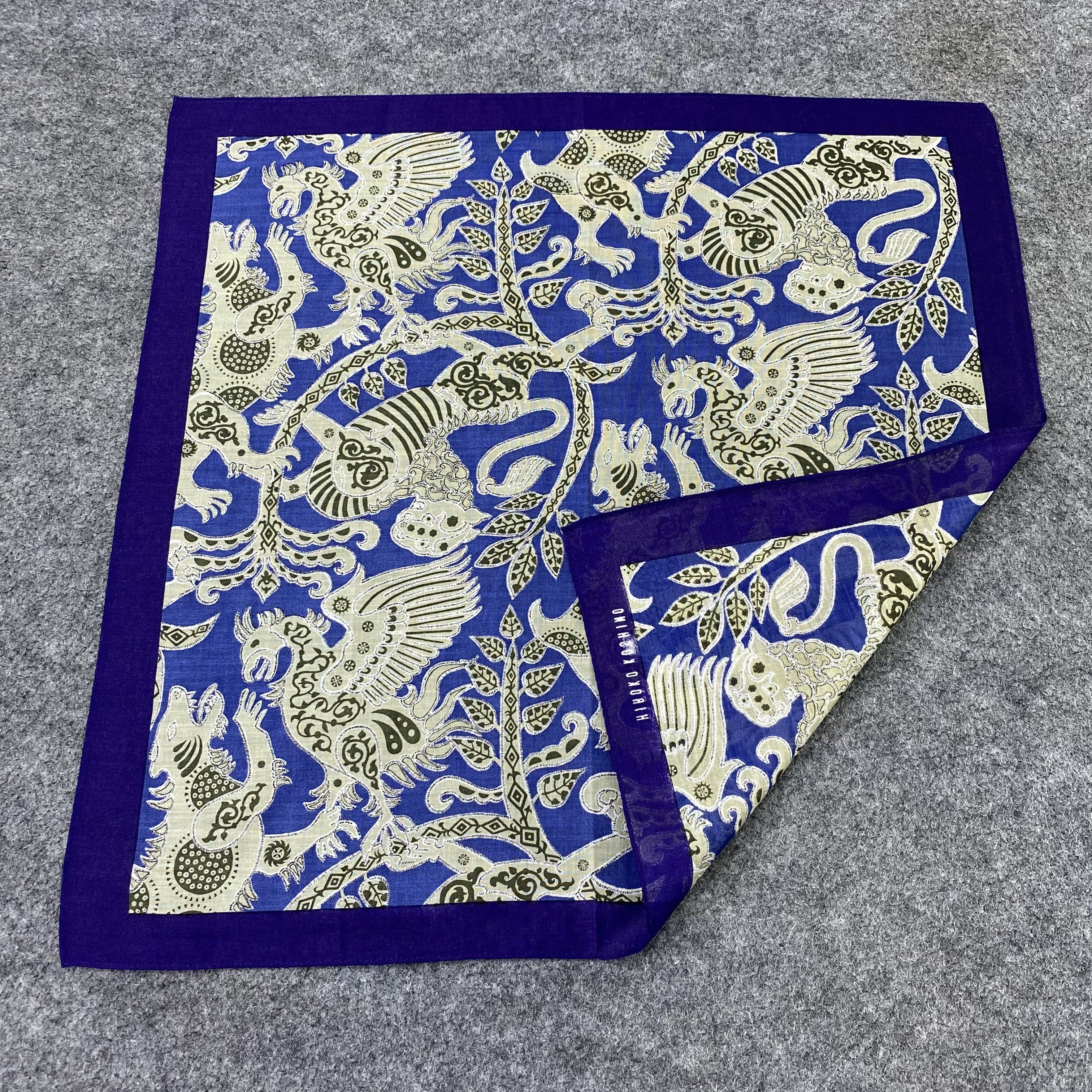 Japanese Brand Hiroko Koshino Handkerchief Neckerchief Bandana-B1879 Size ONE SIZE - 5 Thumbnail
