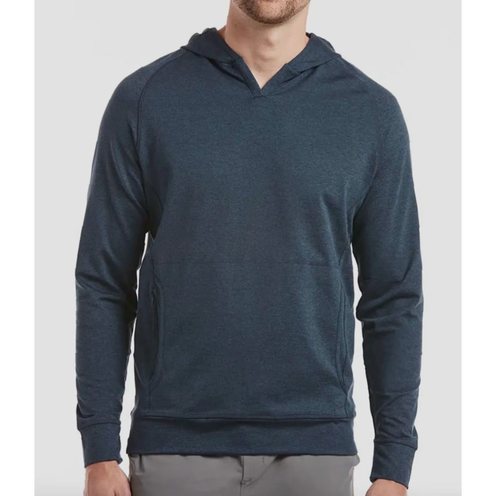 Vintage VINTAGE Public Rec Politan Hoodie Men's Midnight Blue L Hoodie Mens Regular Jersey Solid Pullover Hooded City Sports Size US L / EU 52-54 / 3 - 2 Thumbnail