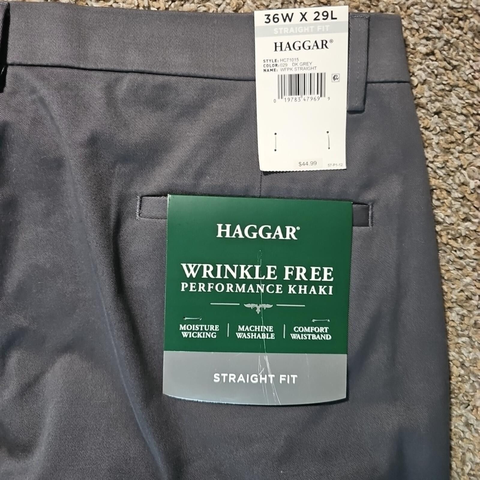 Haggar Haggar Wrinkle Free Performance Khaki 36x29 NWT Size US 36 / EU 52 - 7 Thumbnail