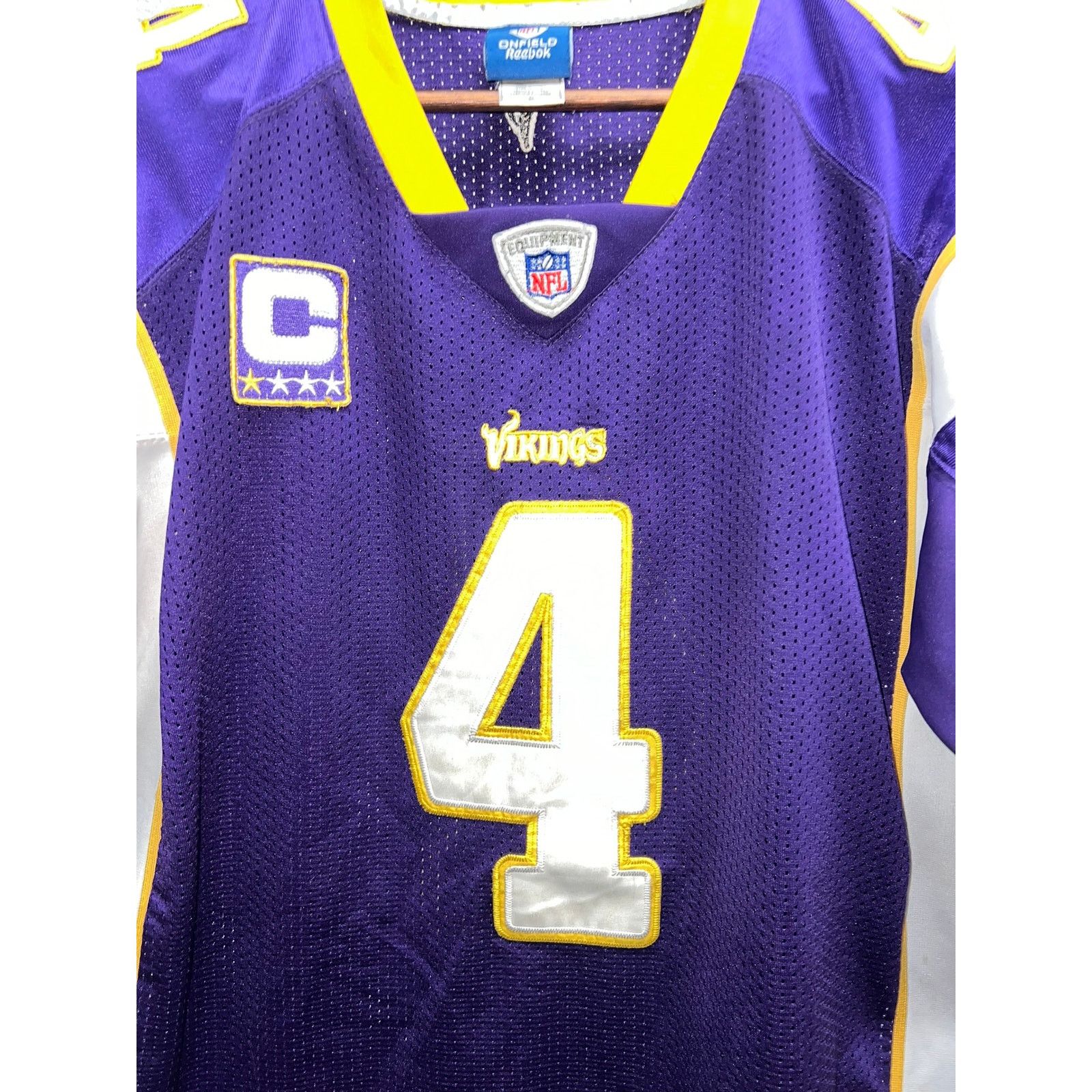 Reebok Vintage Minnesota Vikings Brett Favre On Field Reebok 50 XL Size US XL / EU 56 / 4 - 2 Thumbnail