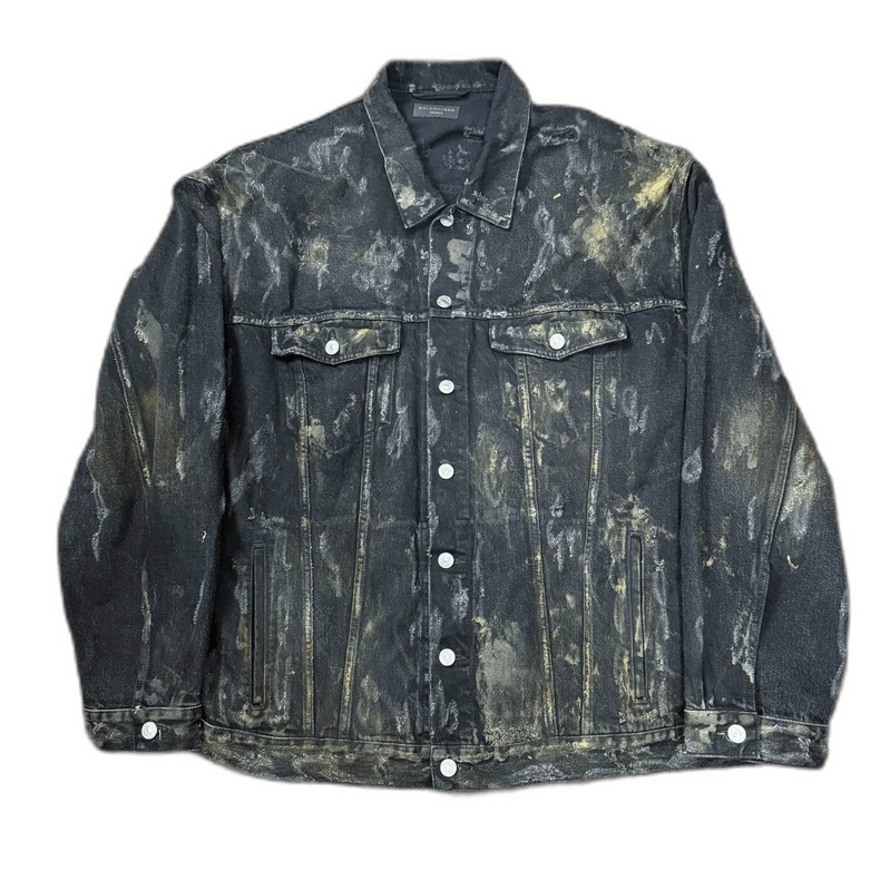 Balenciaga Balenciaga 23ss Distressed Denim Jacket Size US S / EU 44-46 / 1 - 1 Thumbnail