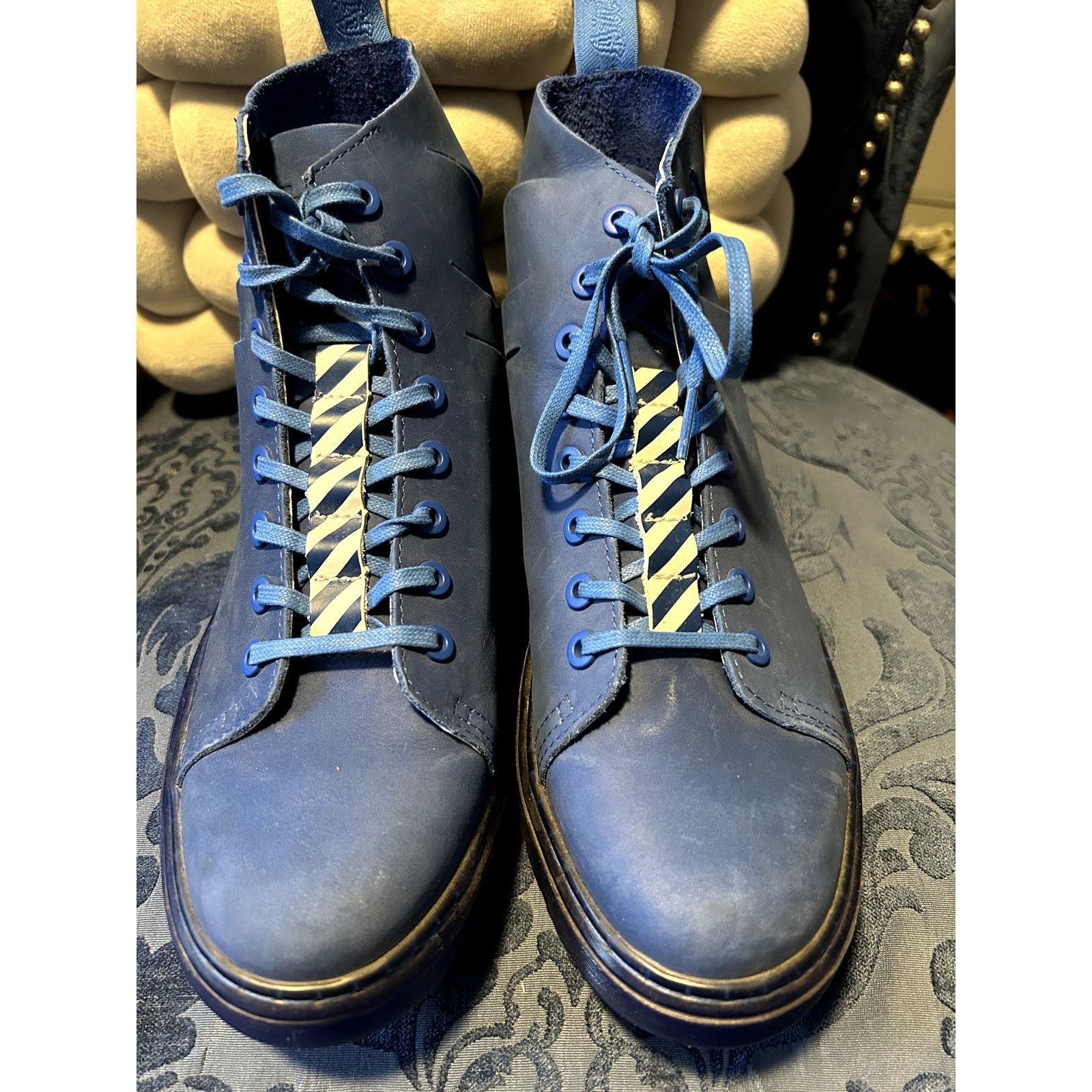 Dr. Martens Very Rare! Dr Martens x OffWhite Talib Blue size 8.5/EU 40 Size US 8.5 / IT 38.5 - 3 Thumbnail