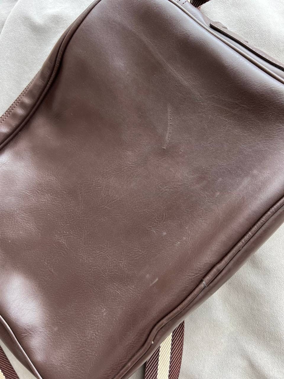 Diesel Diesel Leather Shoulder Bag Brown Big Logo Vintage Size ONE SIZE - 15 Thumbnail