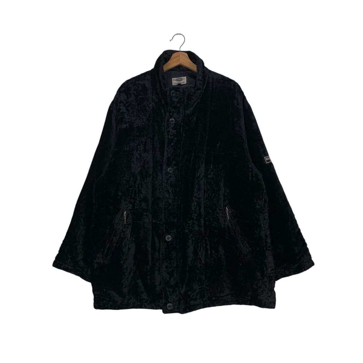 Hardy Amies HARDY AMIES LONDON Embroidery Logo Velvet Jacket #1863-C81 Size US L / EU 52-54 / 3 - 1 Thumbnail