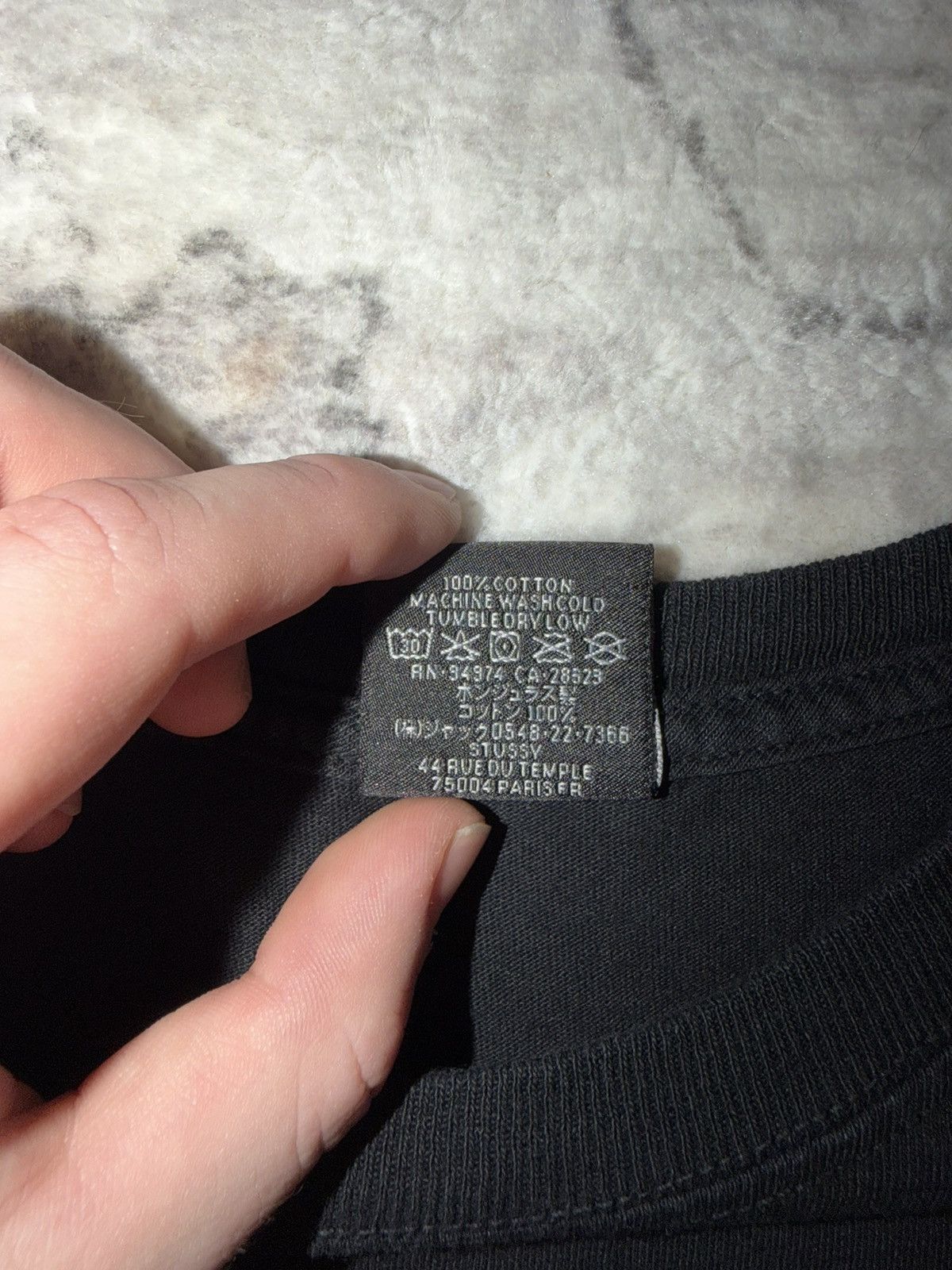 Stussy Stussy “Old Phone” Black Tee Size US L / EU 52-54 / 3 - 3 Thumbnail