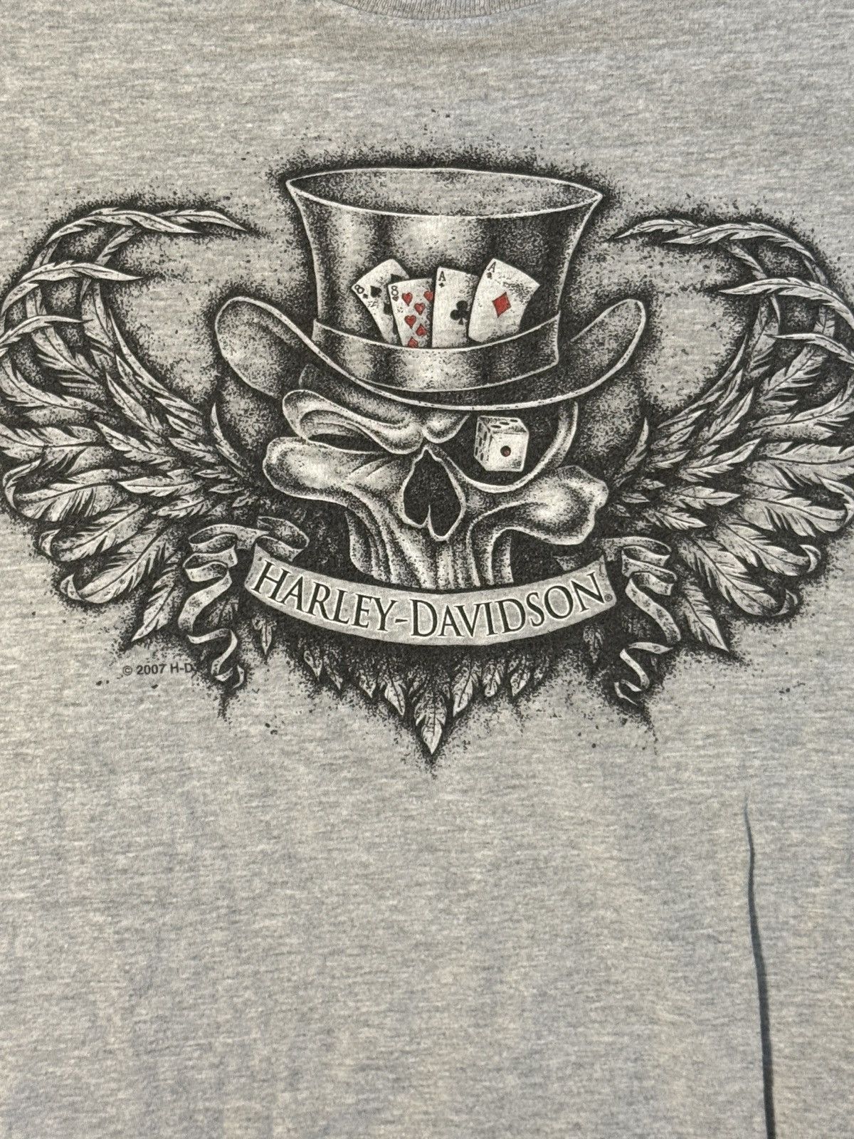 Harley Davidson × Vintage Y2K Harley-Davidson Mad Hatter Las Vegas Biker Shirt (SizeL) Size US L / EU 52-54 / 3 - 3 Thumbnail