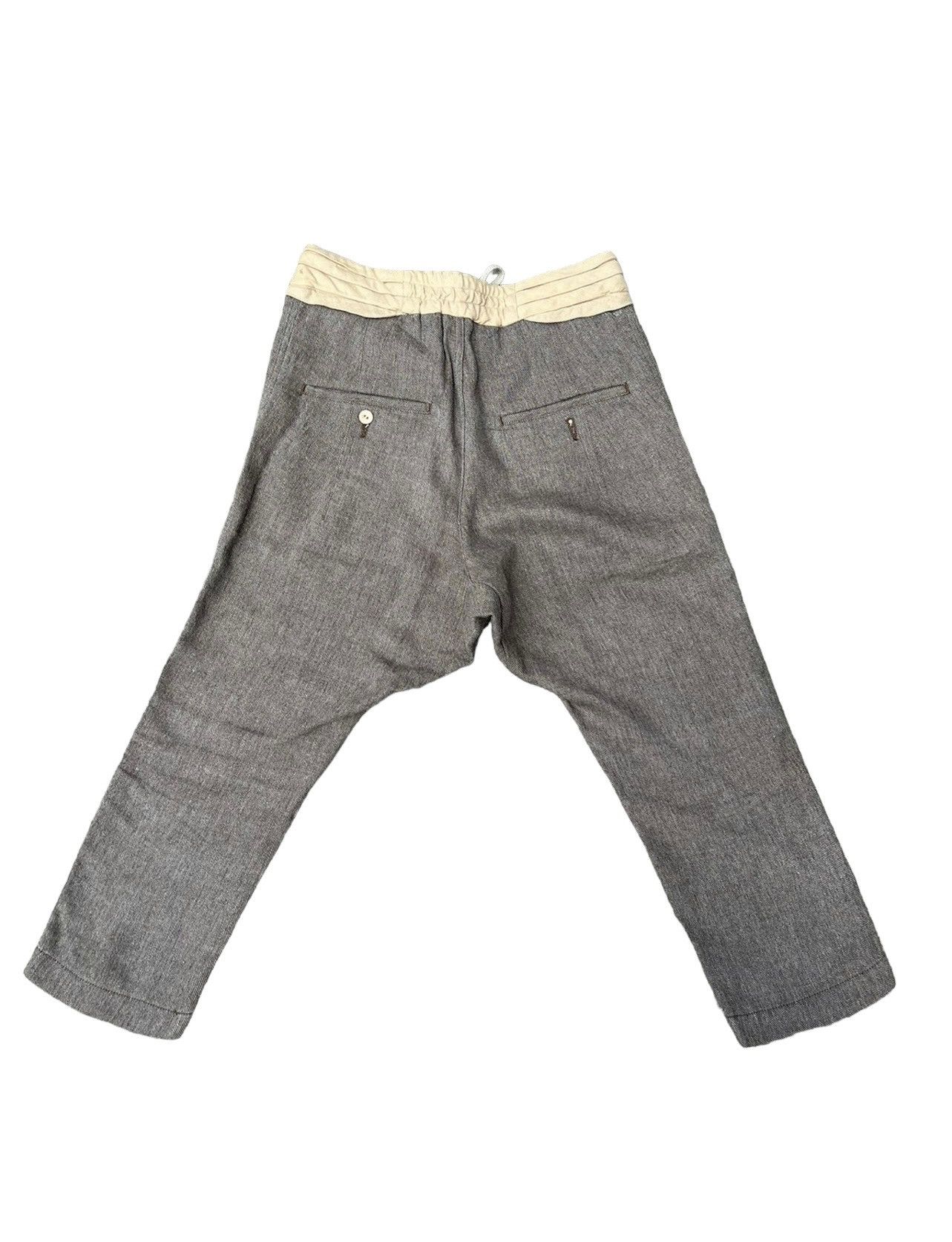 Sasquatchfabrix Sasquatchfabrix Japan Linen Blend Cropped Trouser Pant Size US 29 - 2 Thumbnail