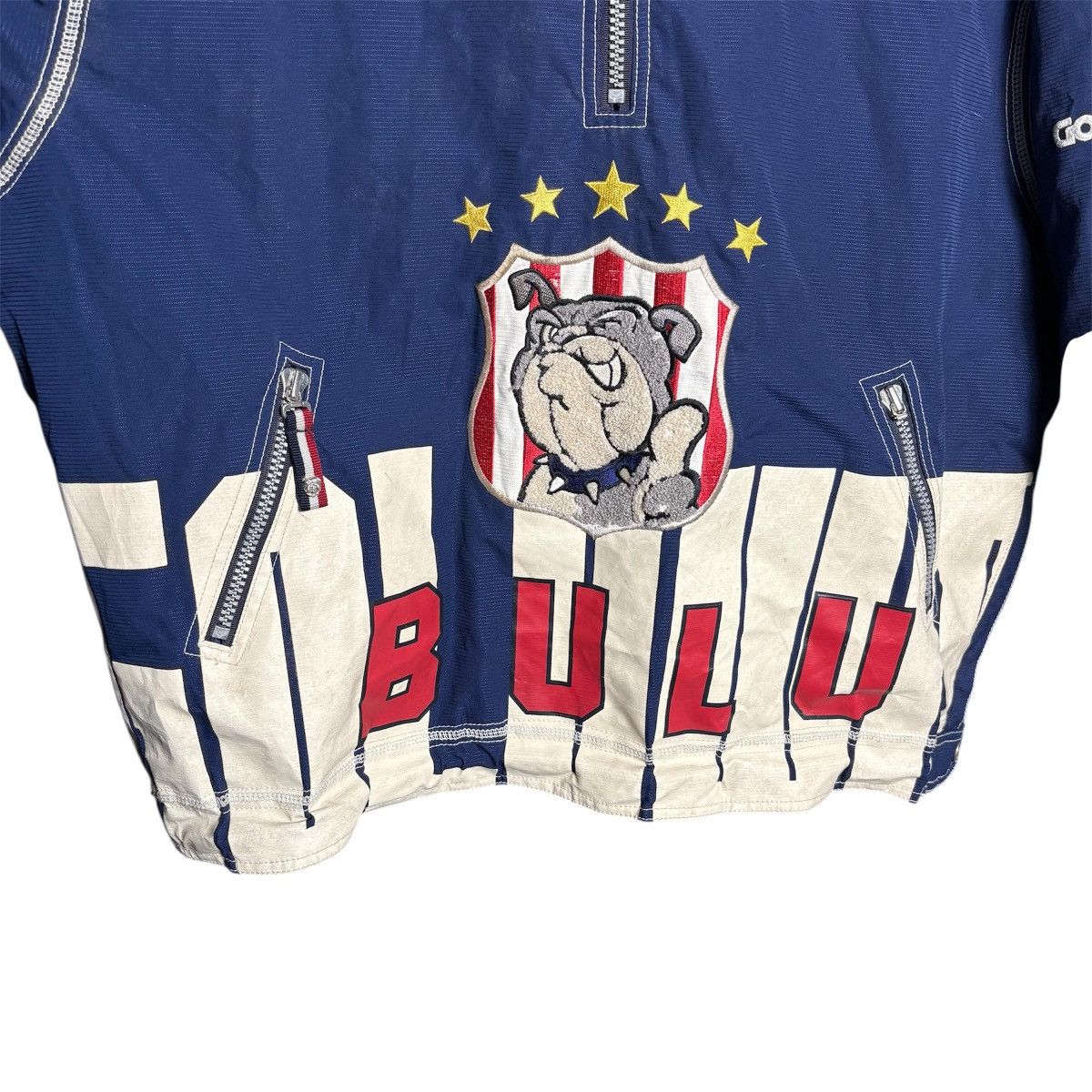 Ellesse × Goldwin Vintage Ellesse x Goldwin Bulldog Ski Hoodie Down Jacket Size US XL / EU 56 / 4 - 4 Thumbnail