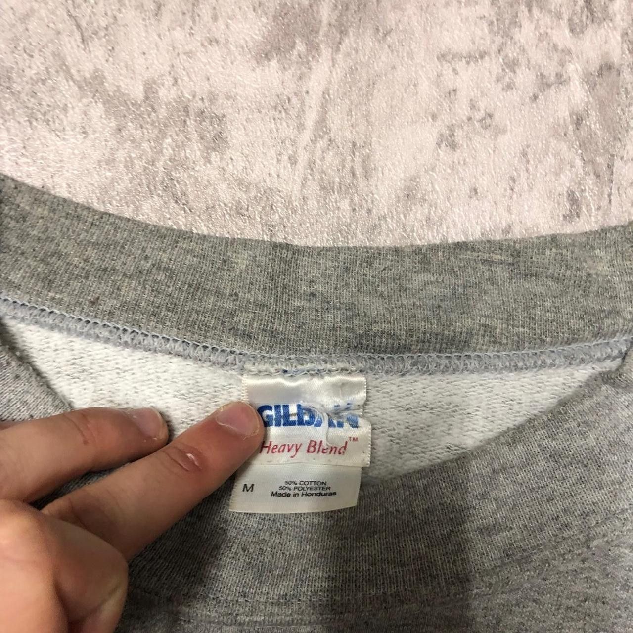 Gildan Grey and blue USA crewneck sweatshirt Size US M / EU 48-50 / 2 - 3 Thumbnail