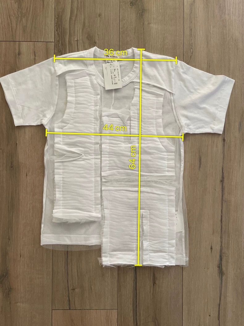 Comme des Garcons Comme Des Garcons White irregular patchwork fabric T-shirt Size XS / US 0-2 / IT 36-38 - 5 Thumbnail