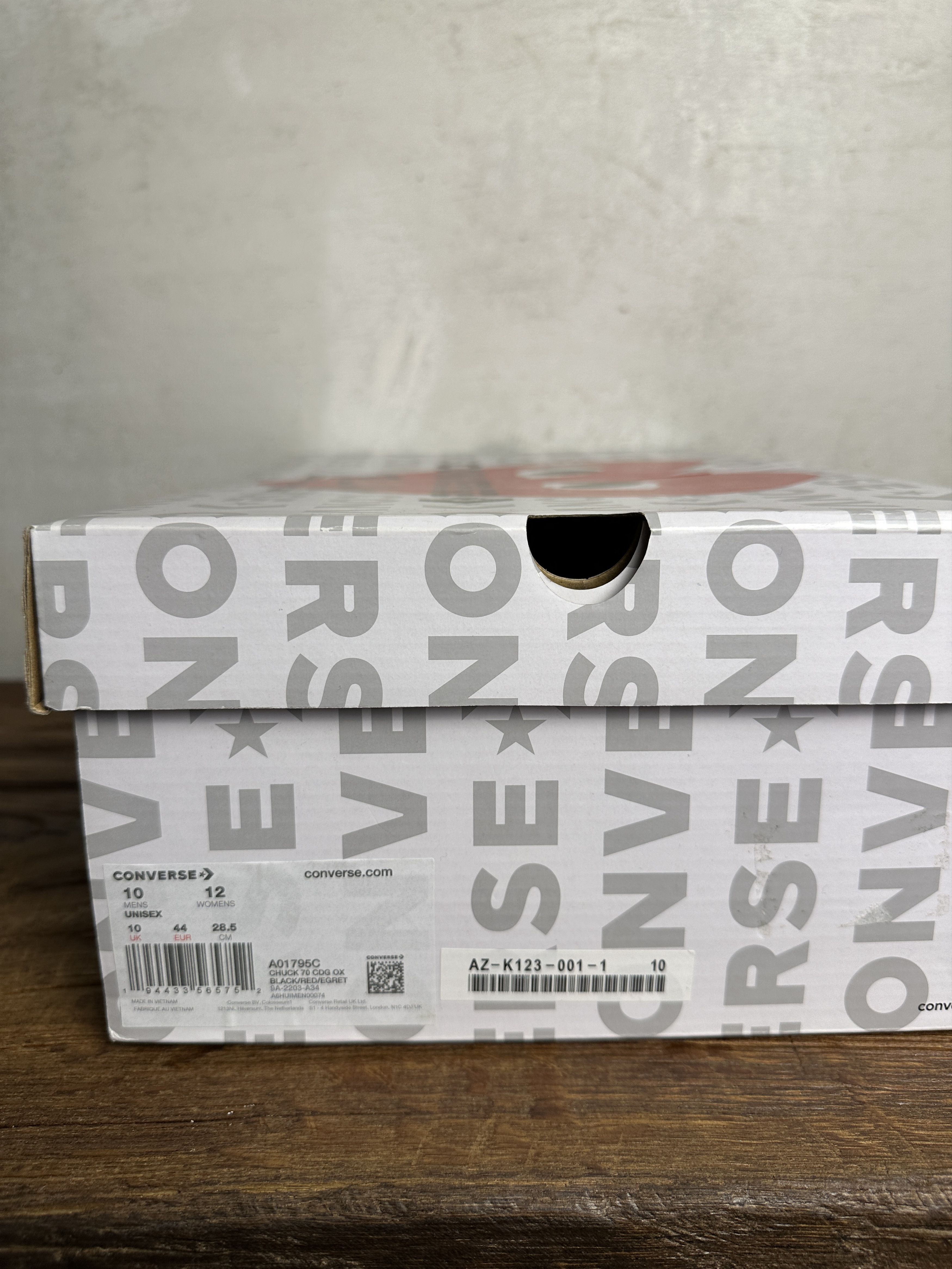 Comme des Garcons Converse Chuck 70 CDG OX Black High Top Sneakers Size US 10 / EU 43 - 11 Thumbnail