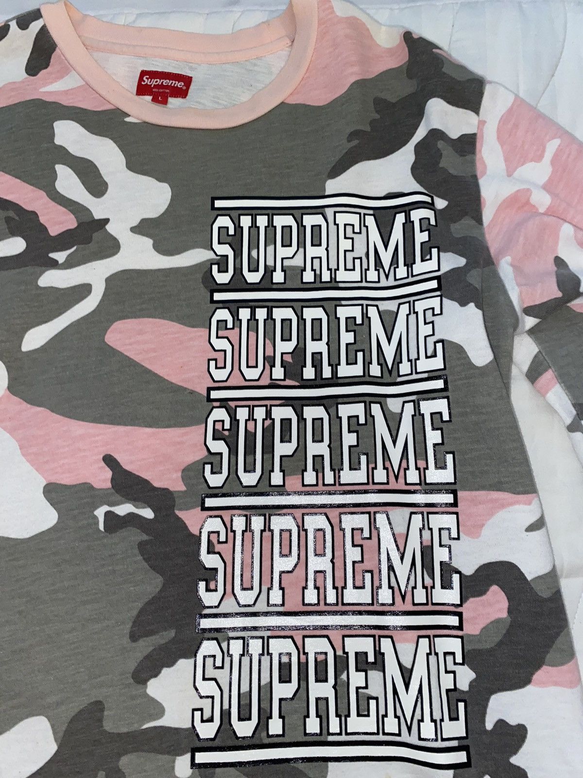 Supreme Supreme Stacked Longsleeve Tee Size US L / EU 52-54 / 3 - 4 Thumbnail