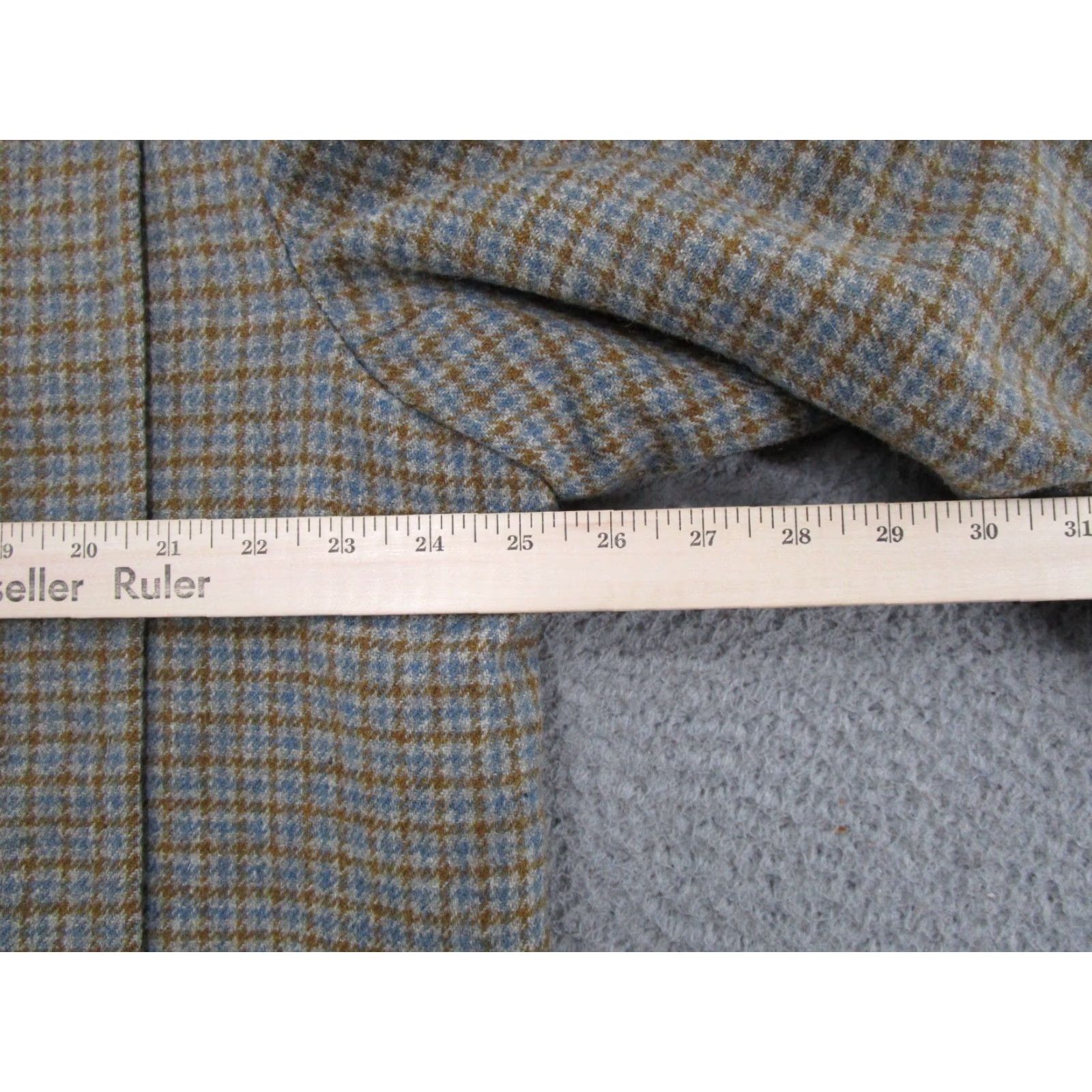 Vintage VINTAGE Woolrich Jacket Wool Tweed Herringbone Button-Up Beiges 44 Mens Regular Coat/Blazer Includes Lined Pockets Wool Fur-Lined? Size 44R - 4 Thumbnail