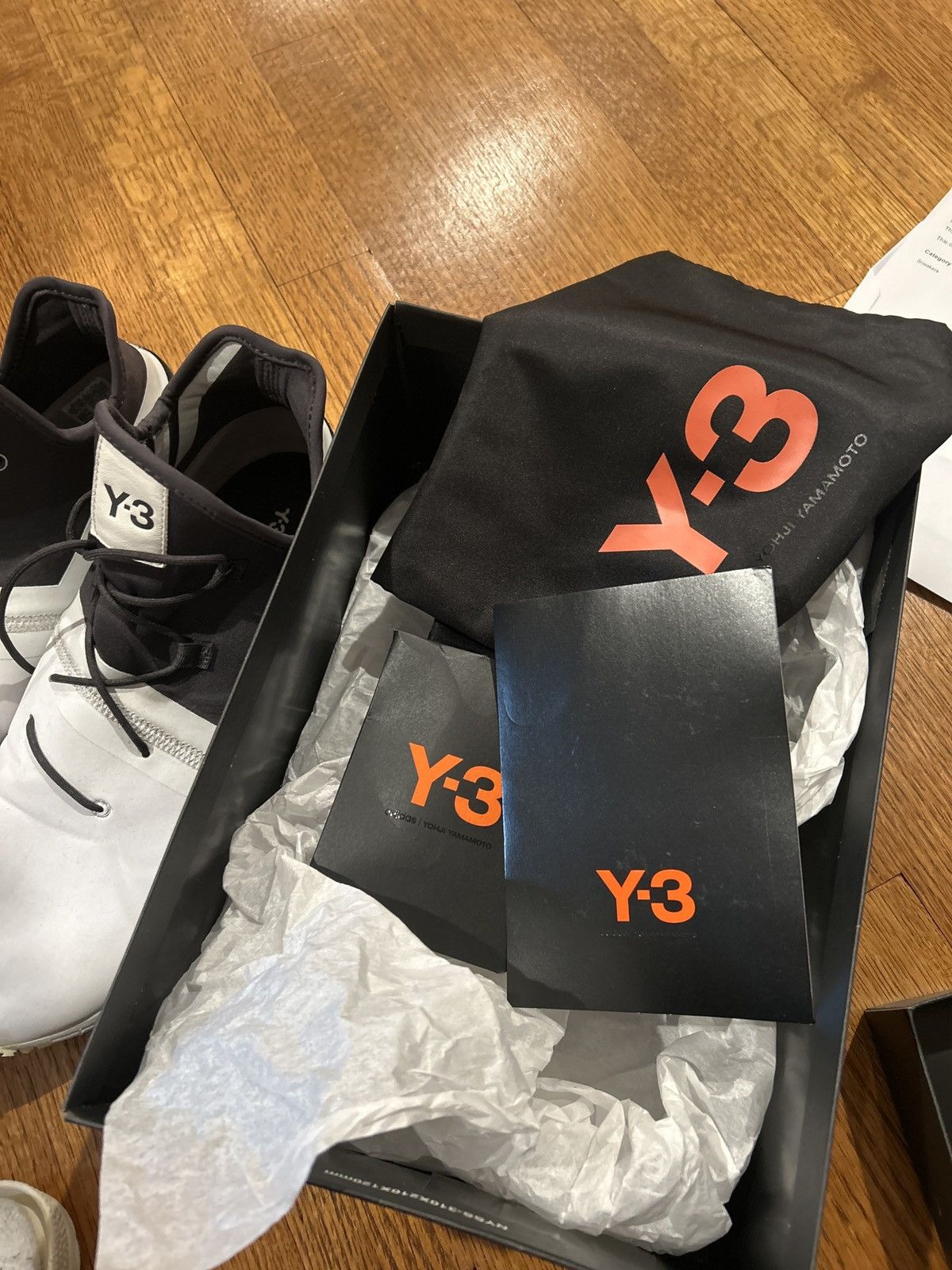Y-3 Y-3 ARC RC White and Black Sneakers Size 10 Size US 10 / EU 43 - 12 Thumbnail
