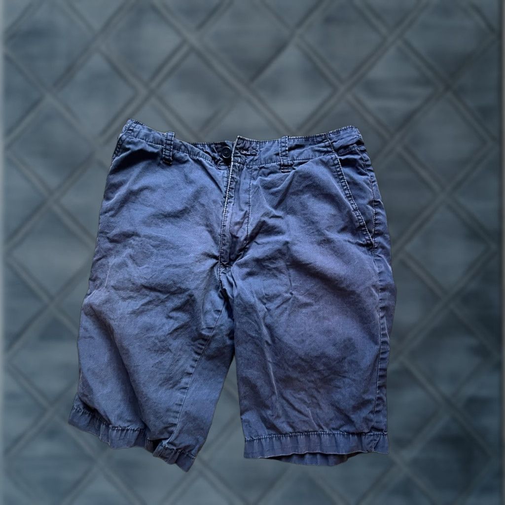Gap VINTAGE Gap Shorts Mens 29 Navy Blue Flat Front Relaxed Fit Cotton Chino 90s Preppy Mens Size US 29 - 1 Thumbnail