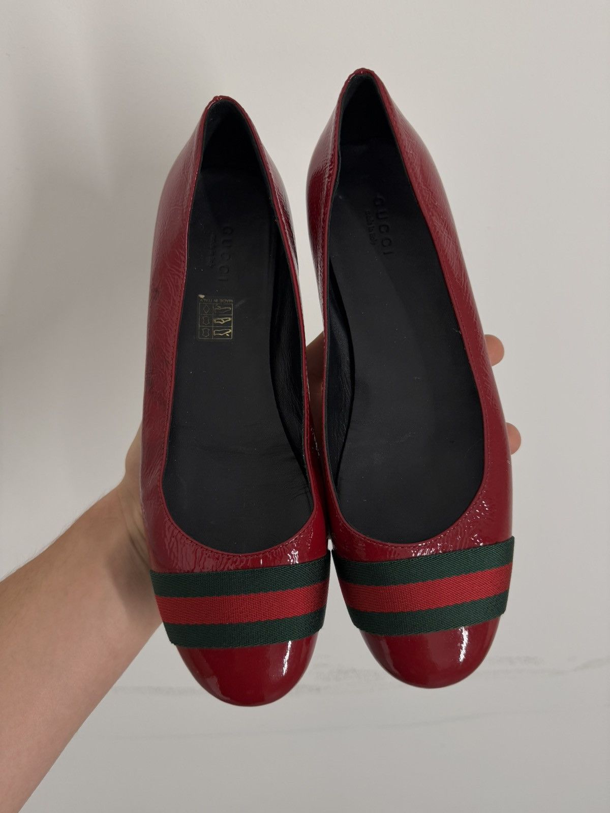 Gucci Gucci Leather Flats Size US 9 / IT 39 - 2 Thumbnail