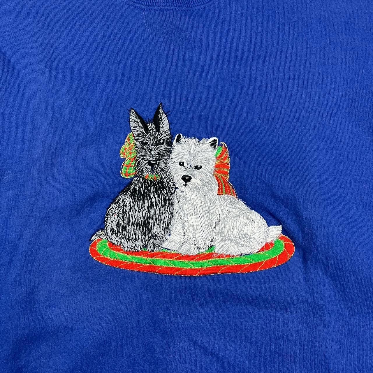 Designer Vintage Christmas dog sweater Size US L / EU 52-54 / 3 - 2 Thumbnail