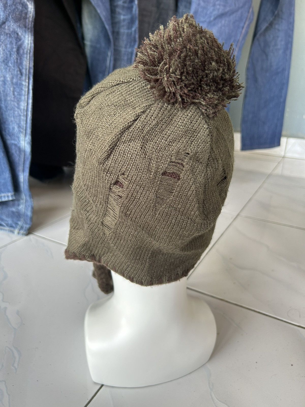 Japanese Brand × Kapital × Vintage Distressed Japanese Brand Rare Design Beanie Hats🎌☠️☠️ Size ONE SIZE - 8 Thumbnail