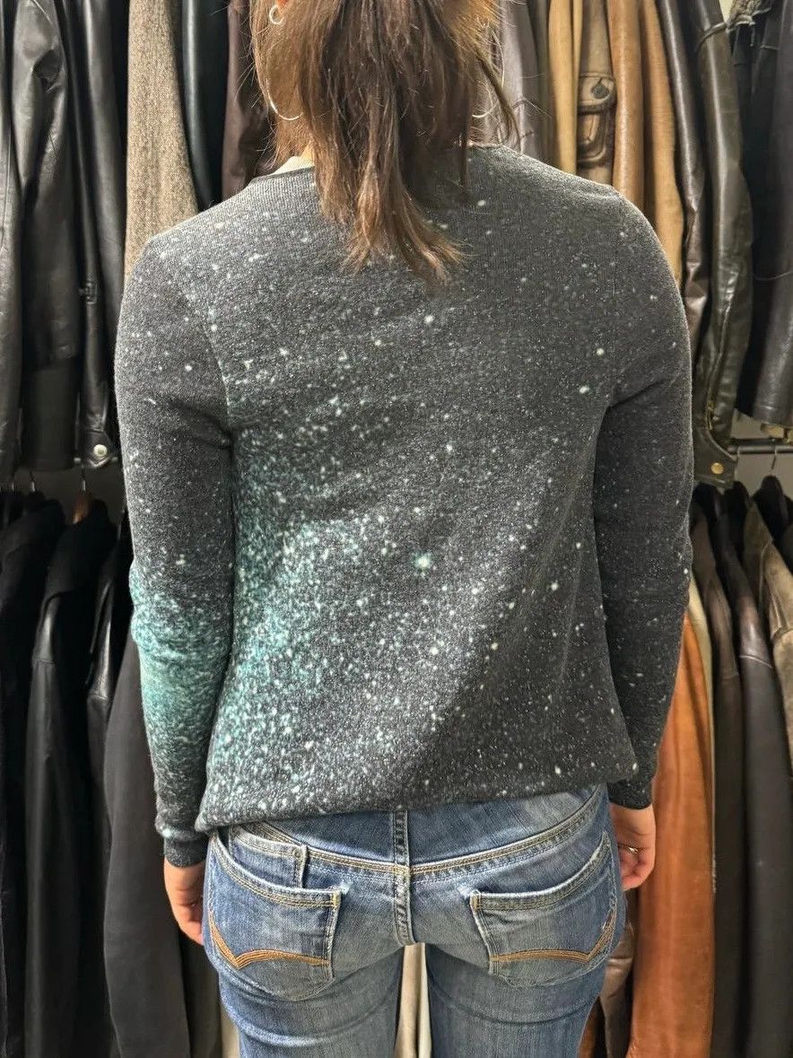 Roberto Cavalli × Vintage 2000s Roberto Cavalli Galaxy Blue Cardigan Size S / US 4 / IT 40 - 3 Thumbnail