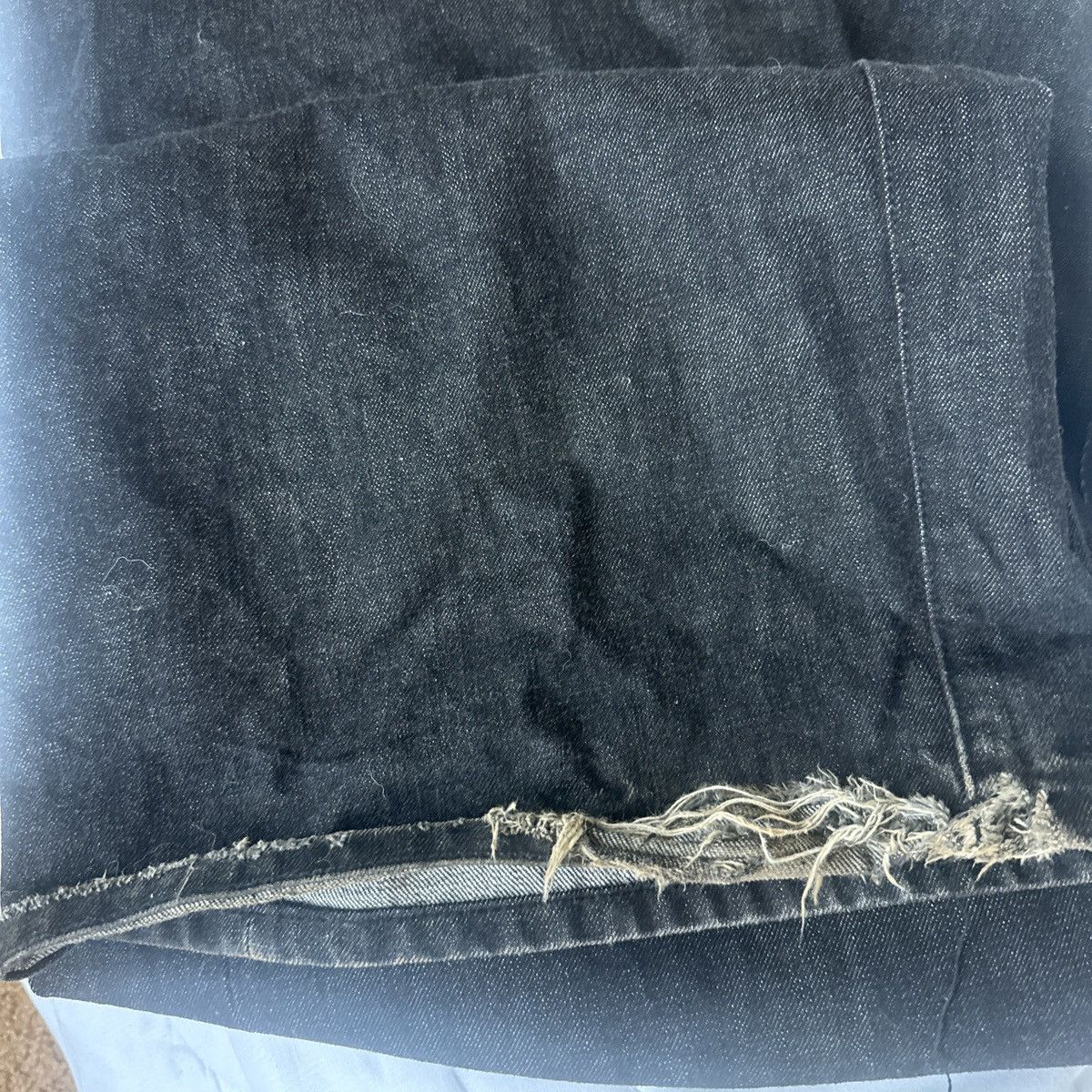 No Faith Studios No faith studio Raw wide leg selvedge denim Size US 33 - 5 Thumbnail