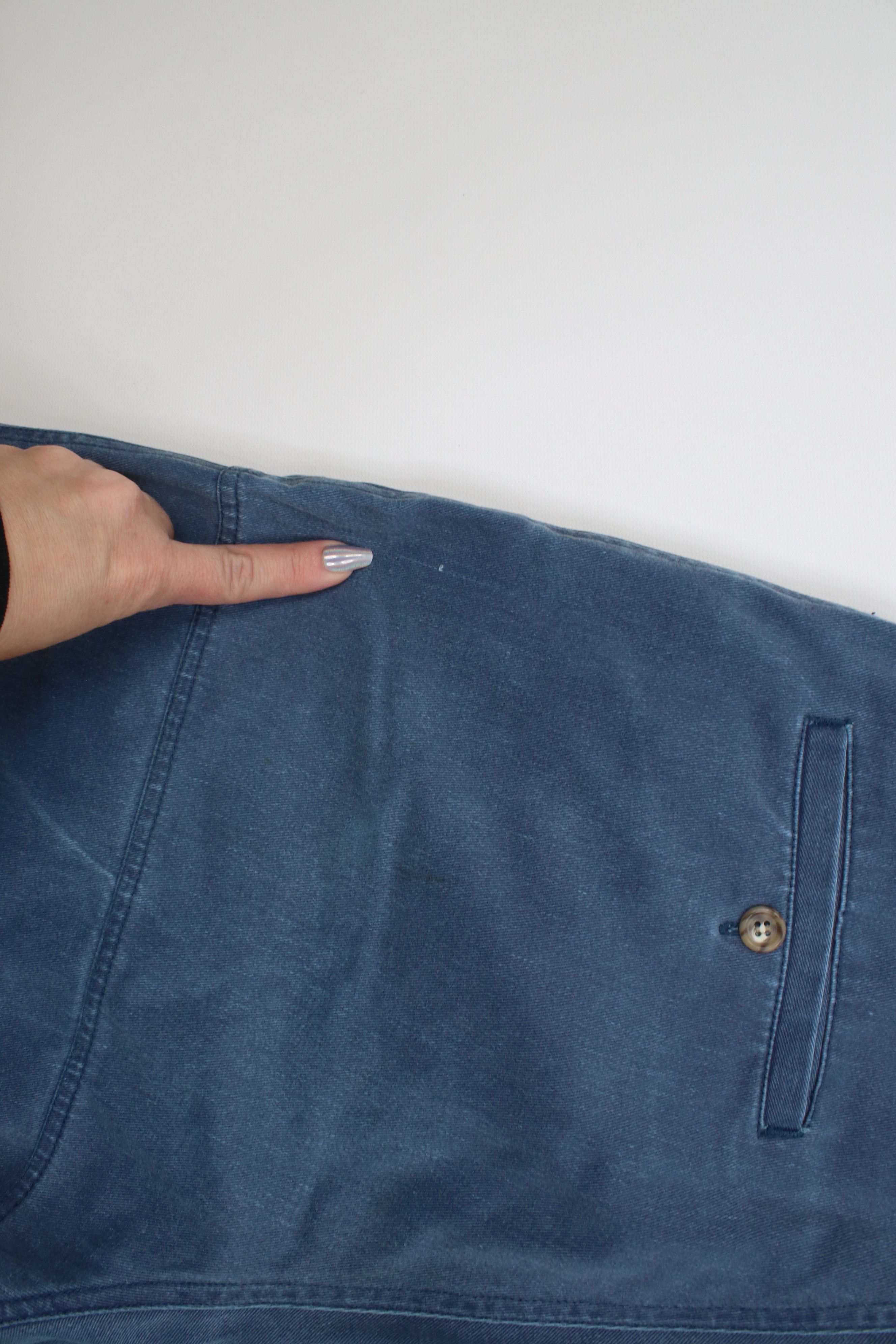 Vintage Vintage 90s Streetwear Stonewash Baggy Cargo Shorts Blue Size US 36 / EU 52 - 15 Thumbnail