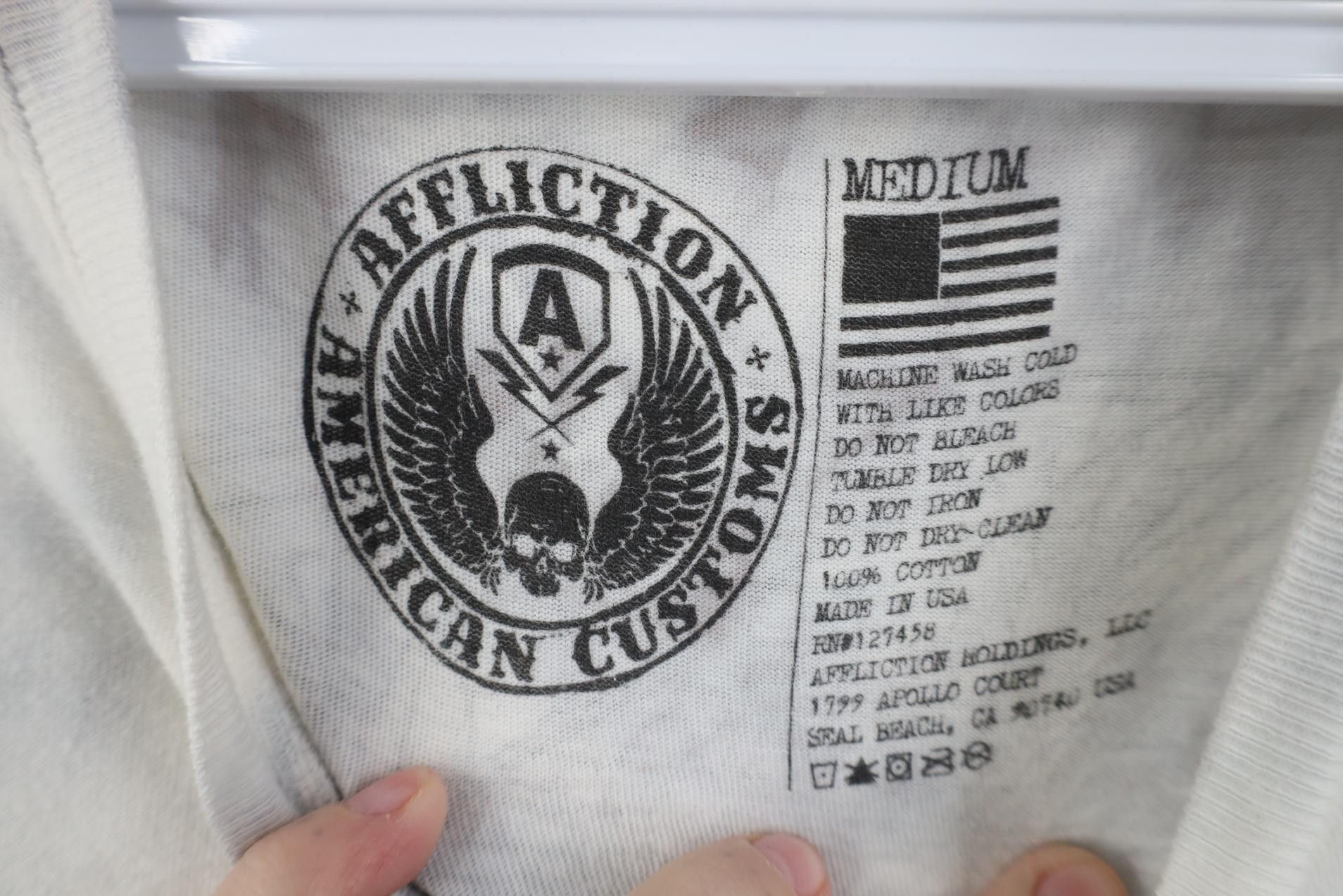 Affliction Affliction Wash Indian Skull Skeleton UFC MMA T-Shirt USA Size US M / EU 48-50 / 2 - 7 Thumbnail