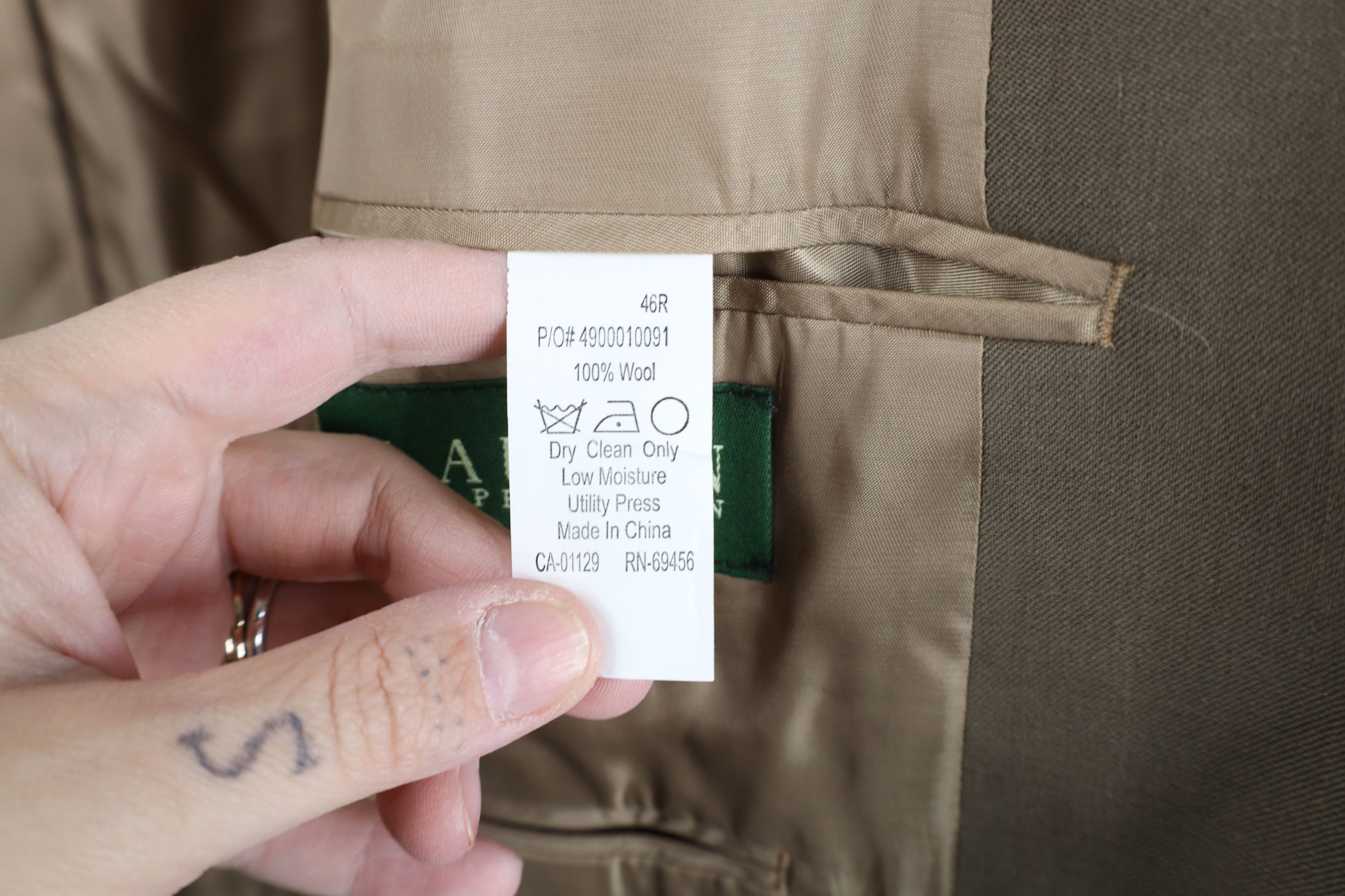 Ralph Lauren Vintage 90s Ralph Lauren Suit Coat Blazer Jacket Beige Size US XXL / EU 58 / 5 - 12 Thumbnail