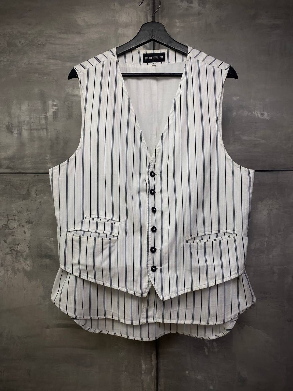 Ann Demeulemeester Double layer vest M Size 48L - 1 Thumbnail