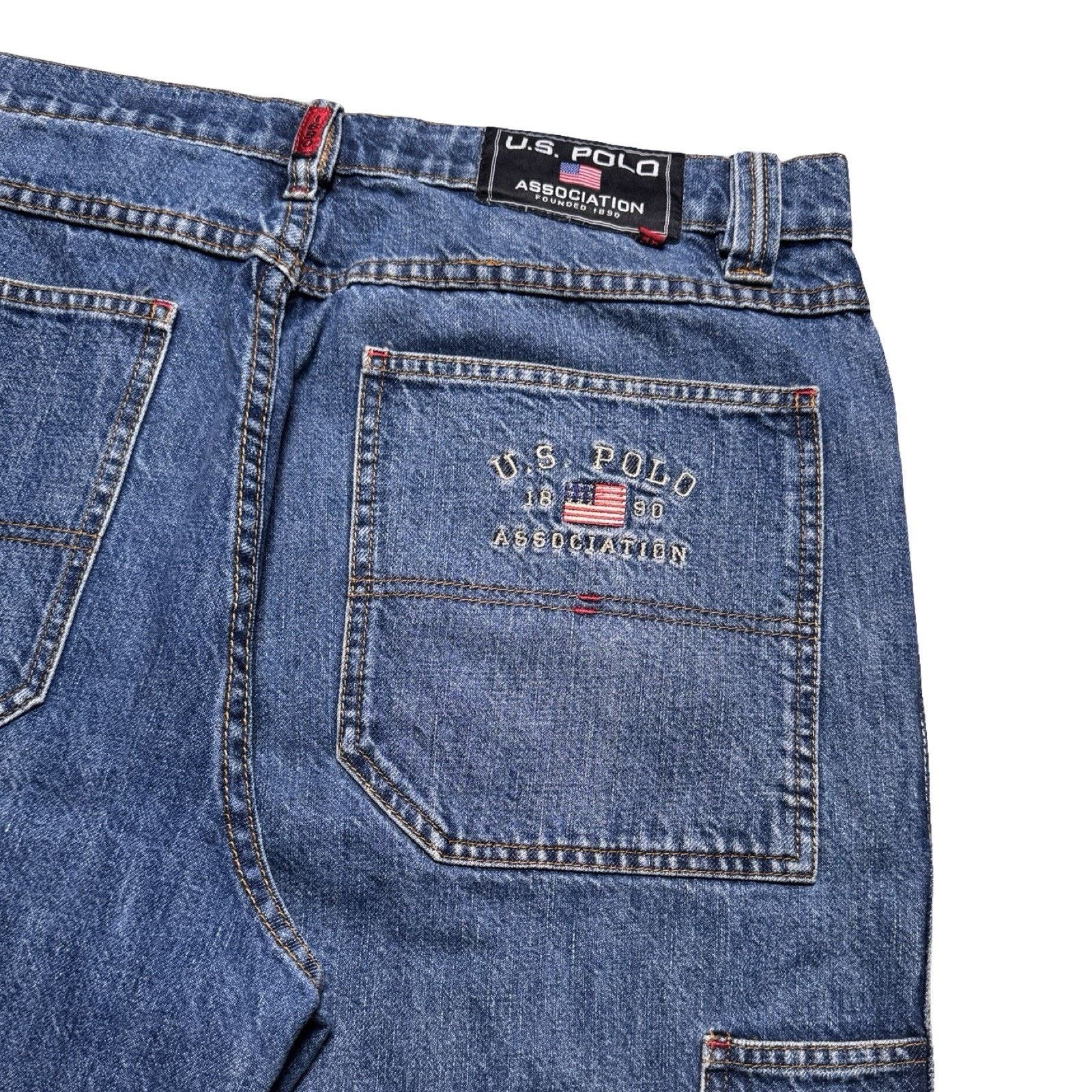 U.S. Polo Assn. U.S. Polo Assn Baggy Carpenter Jorts Mens 38 Denim Shorts Size US 38 / EU 54 - 2 Thumbnail
