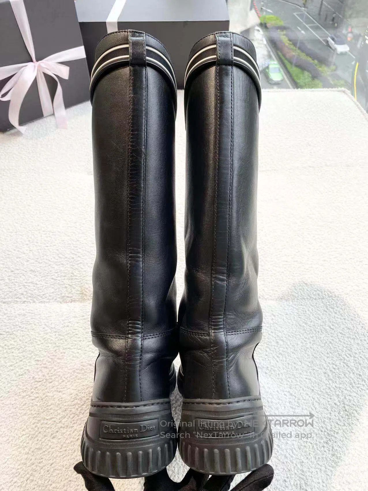 Dior Dior Logo Leather Knee High Boots| Size US 6.5 / IT 36.5 - 5 Thumbnail