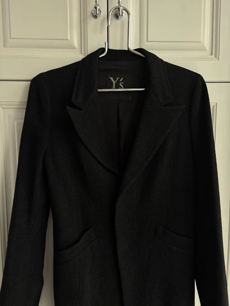 Yohji Yamamoto Y's Black Wool Long Coat