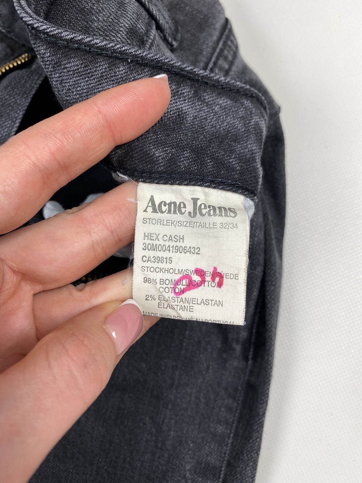 Acne Studios Acne Jeans Hex Cash ladies jeans size 32 / 34 Size 32" / US 10 / IT 46 - 14 Thumbnail