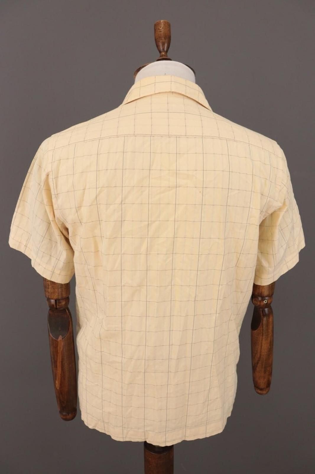 Guy Laroche Vintage Guy Laroche Paris Beige Check Shirt Size 4 Size US M / EU 48-50 / 2 - 9 Thumbnail