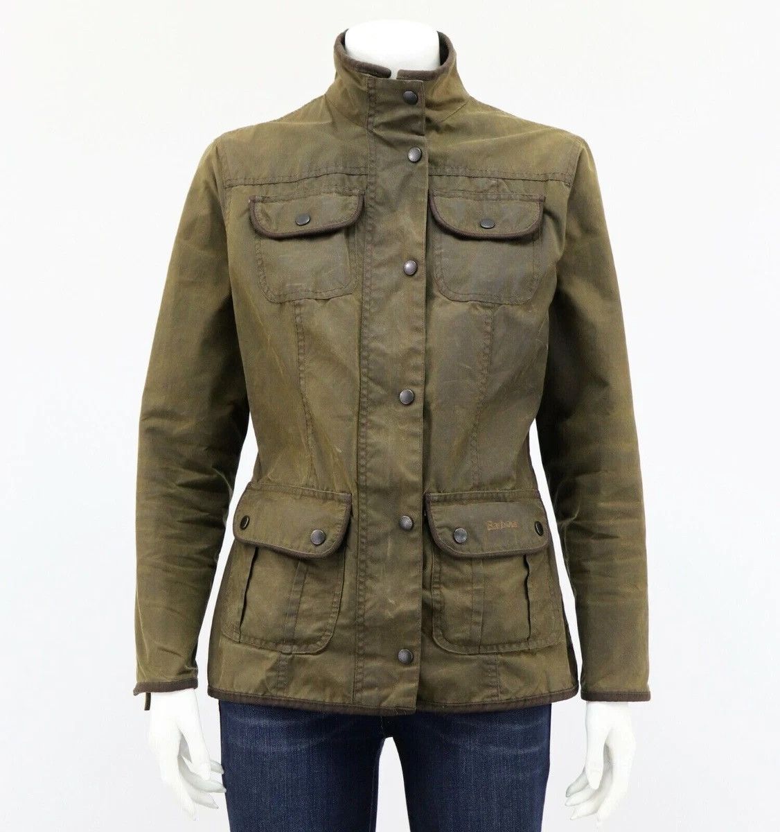 Barbour × Vintage Vintage Barbour Utility Waxed Jacket Size L / US 10 / IT 46 - 1 Thumbnail