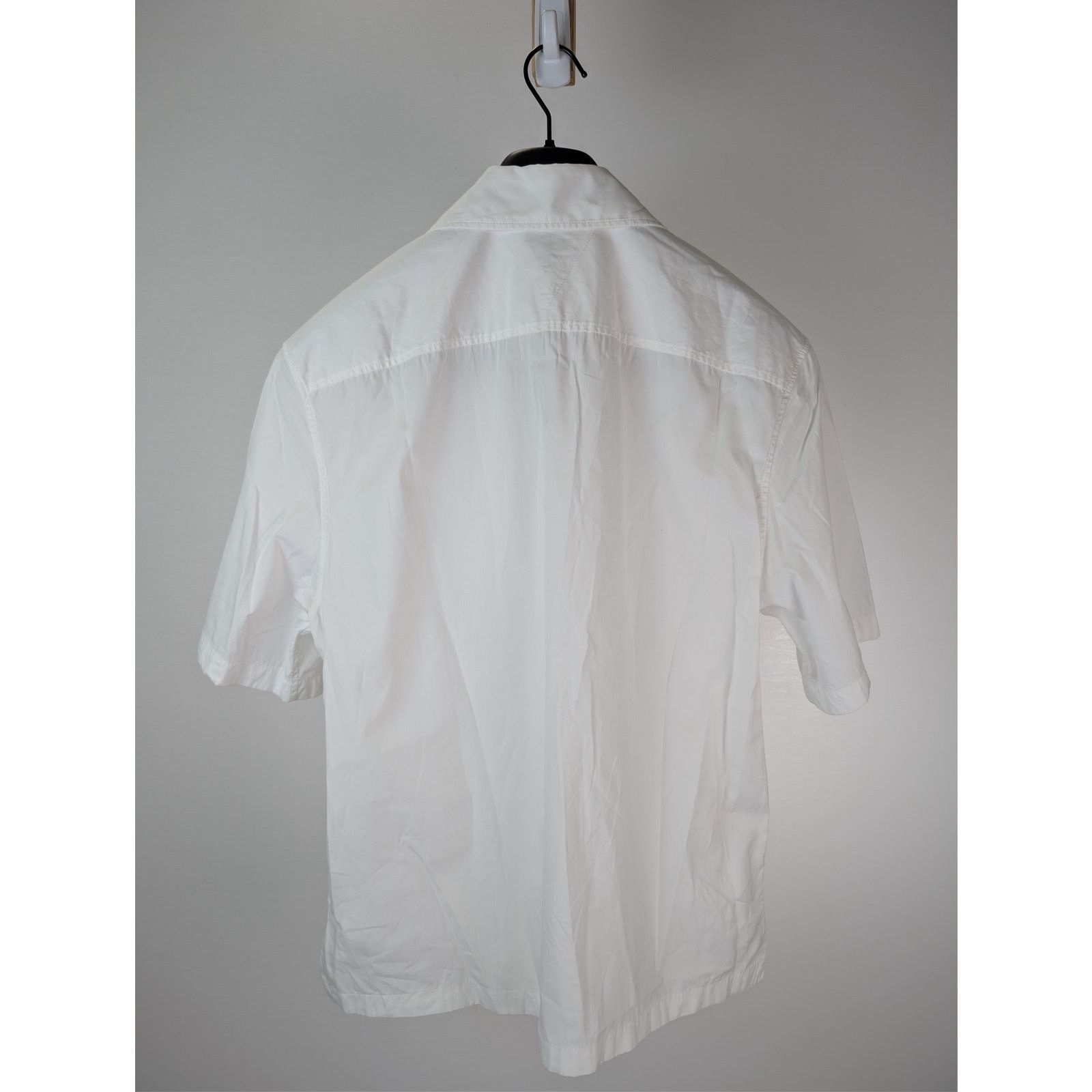 Bottega Veneta o1rshd1 Compact Cotton Button-Up Shirt in Optic White Size US S / EU 44-46 / 1 - 16 Thumbnail