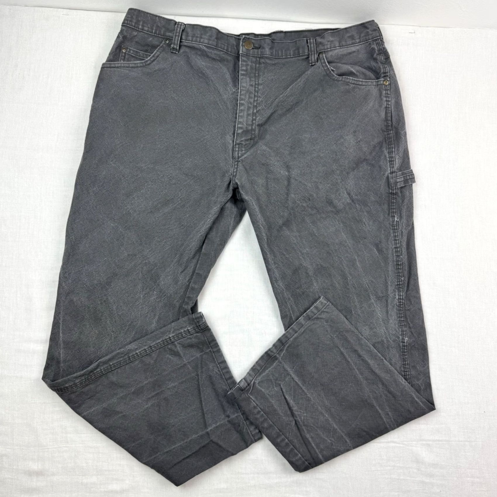Dickies VINTAGE Dickies Carpenter Pants Adult 38x30 Workwear Canvas Gray Cotton Straight Mens Size US 38 / EU 54 - 2 Thumbnail