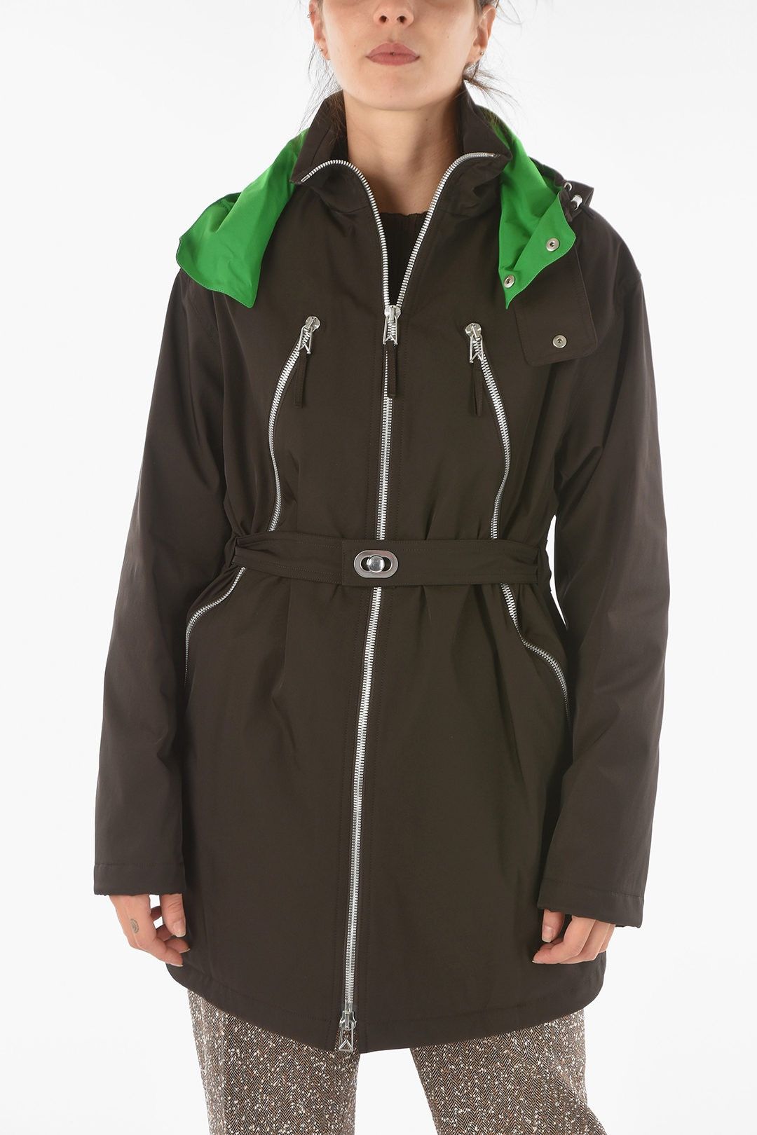 Bottega Veneta Bottega Veneta Hooded Brown Parka Jacket size XS Size XS / US 0-2 / IT 36-38 - 2 Thumbnail