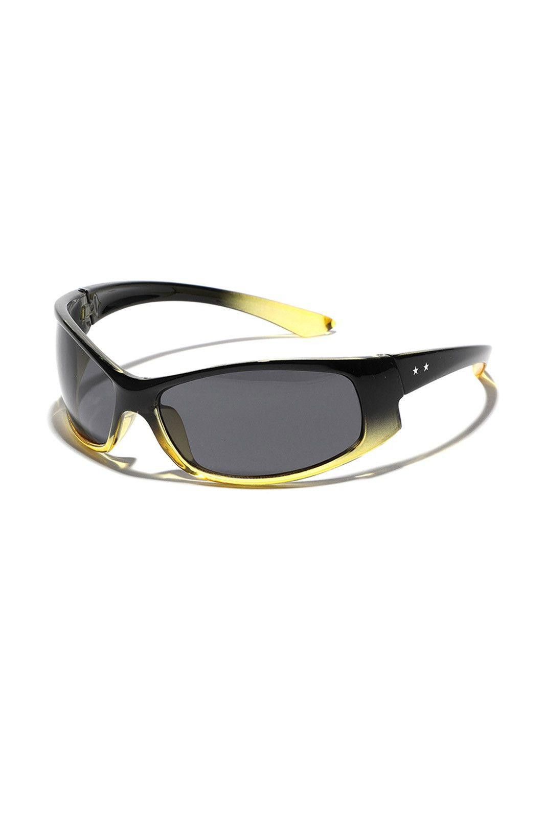 Japanese Brand Y2k Avant Garde Futuristic Cat Eye Black Sunglasses Unisex Size ONE SIZE - 1 Thumbnail