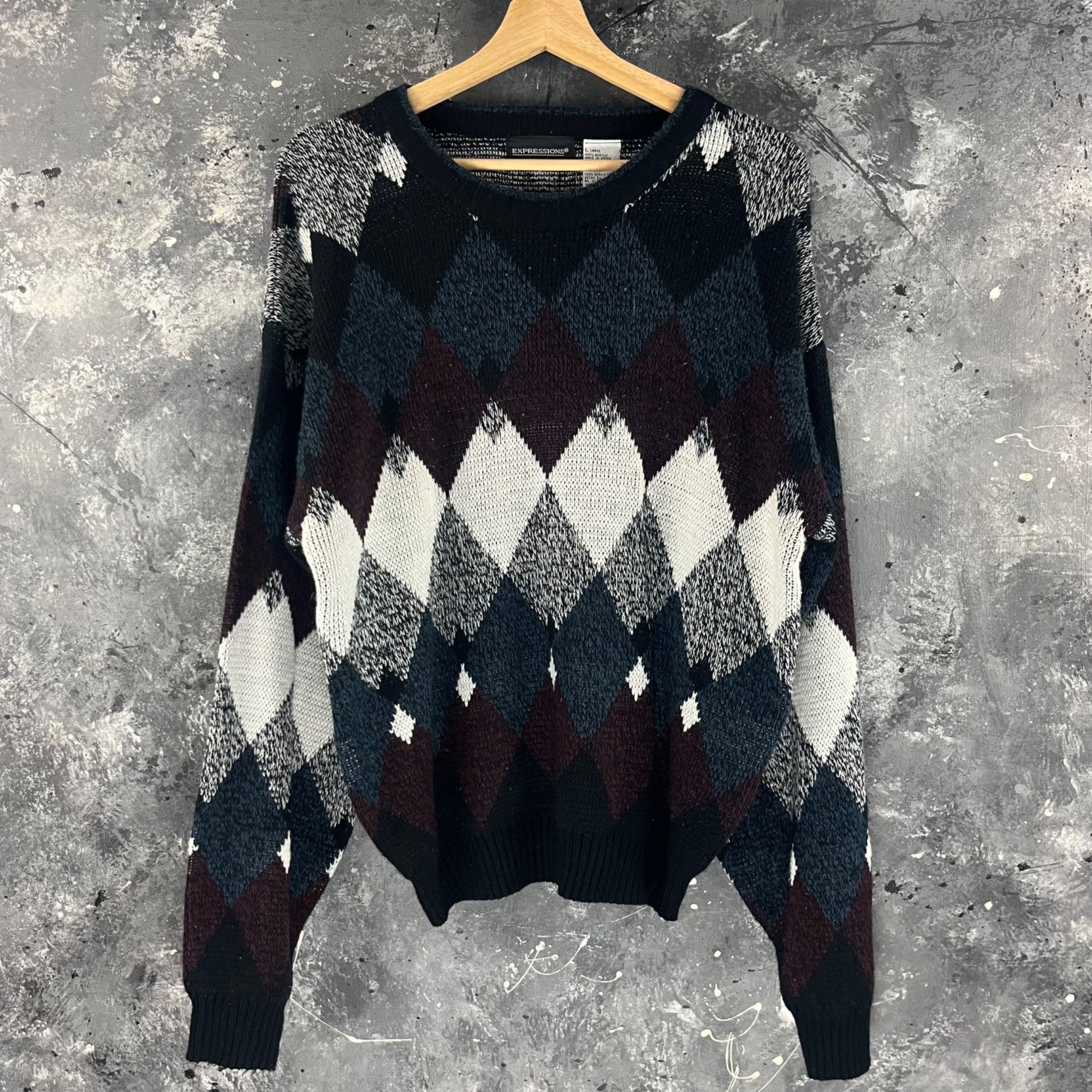 Vintage Vintage 90’s Expressions golf sweater Size US L / EU 52-54 / 3 - 1 Thumbnail