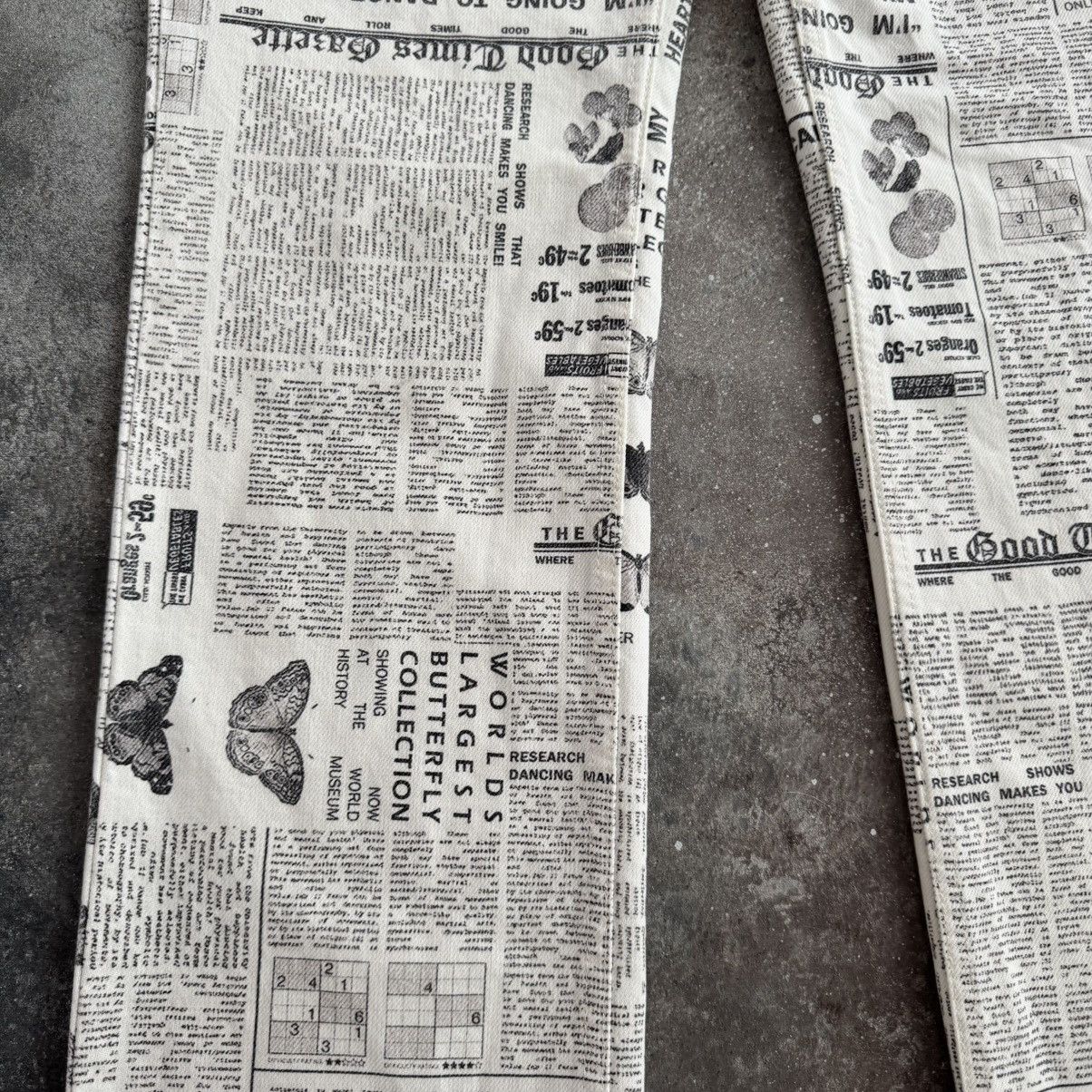 20471120 × Japanese Brand Gazette Printed Y2K Vintage Pants (inspired John galliano) Size 27" / US 4 / IT 40 - 10 Thumbnail